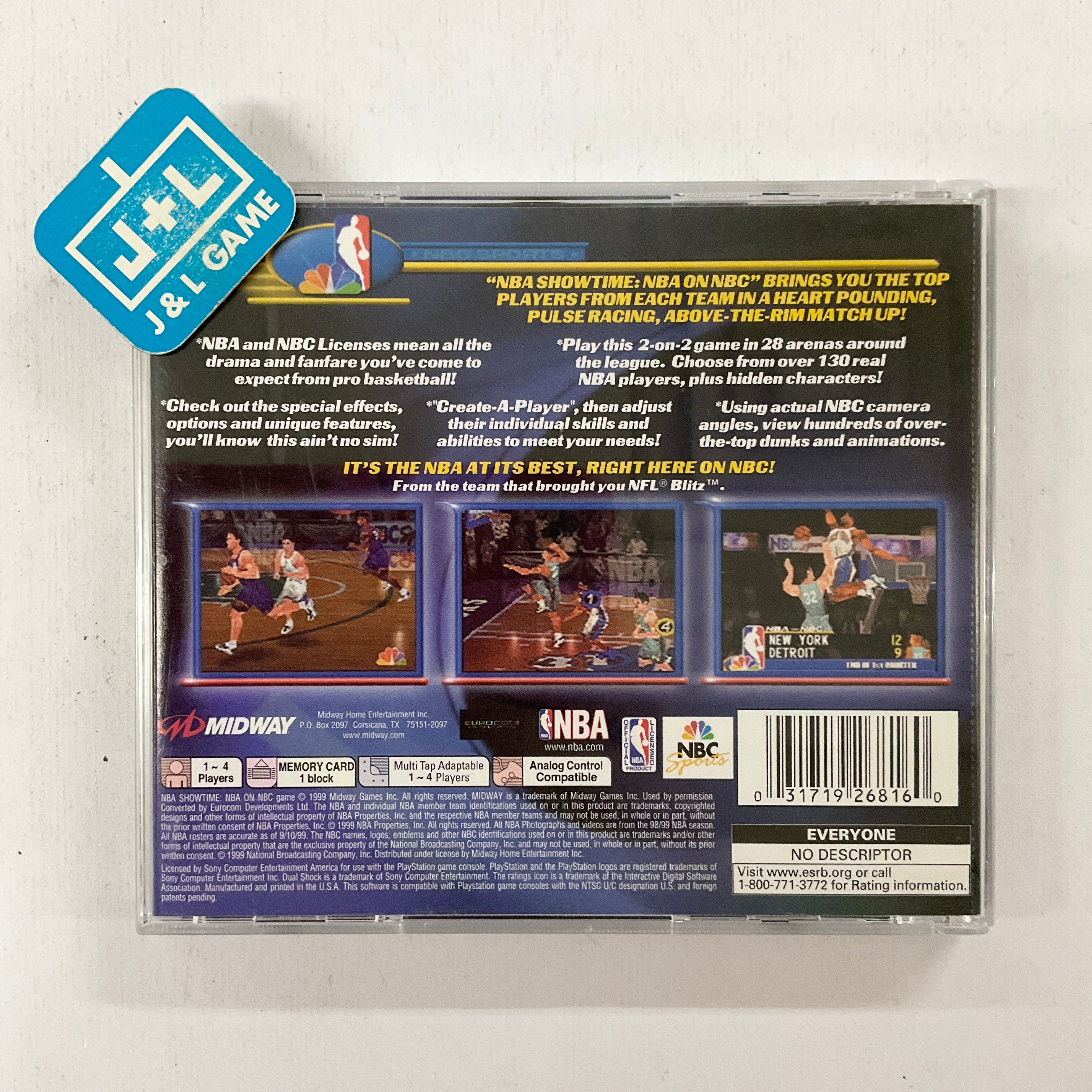 NBA Showtime: NBA on NBC - (PS1) PlayStation 1 [Pre-Owned] Video Games Midway   