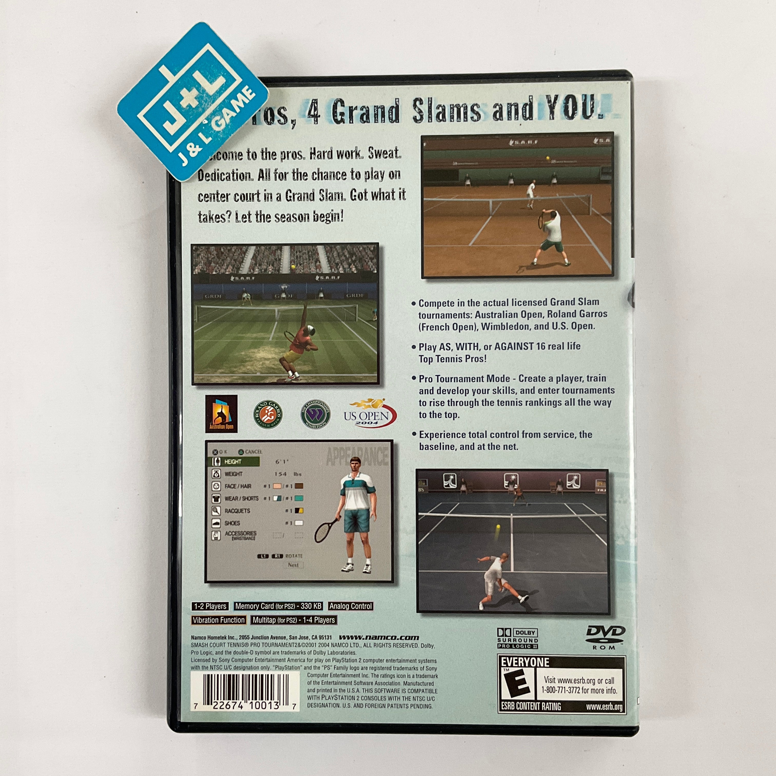 Smash Court Tennis Pro Tournament 2 - (PS2) PlayStation 2 [Pre-Owned] Video Games Namco   