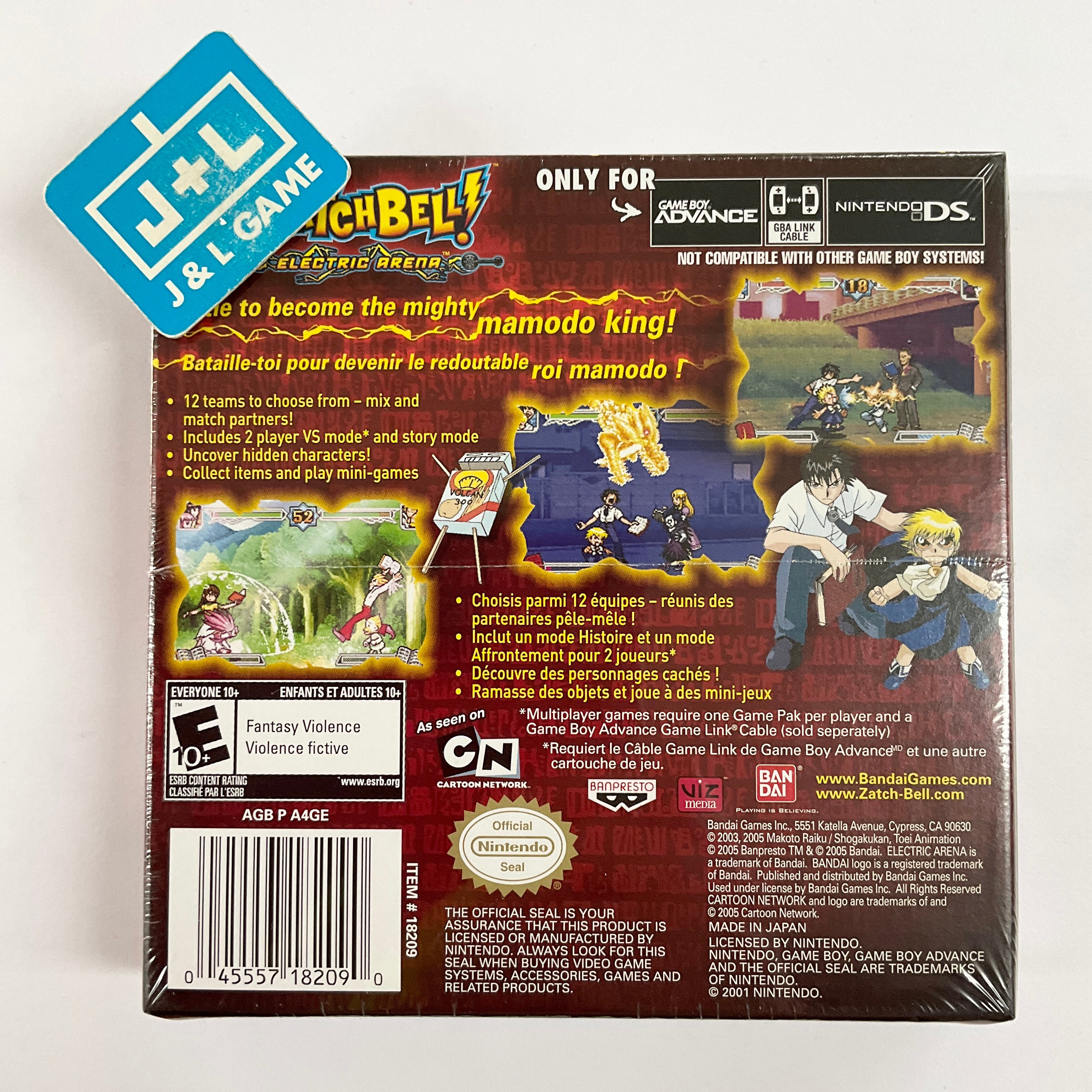 Zatch Bell! Electric Arena - (GBA) Game Boy Advance Video Games Bandai   