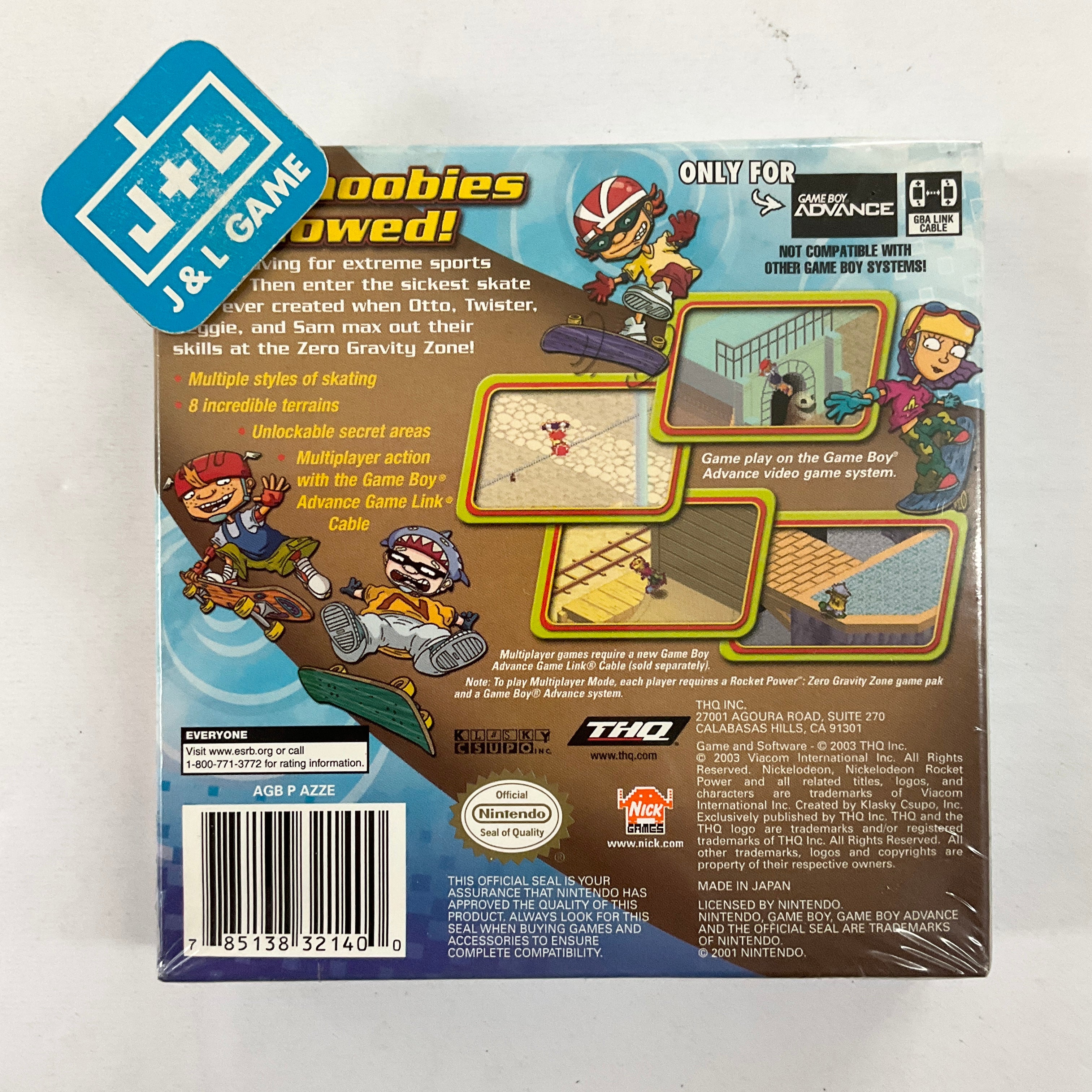 Rocket Power: Zero Gravity Zone - (GBA) Game Boy Advance Video Games THQ   