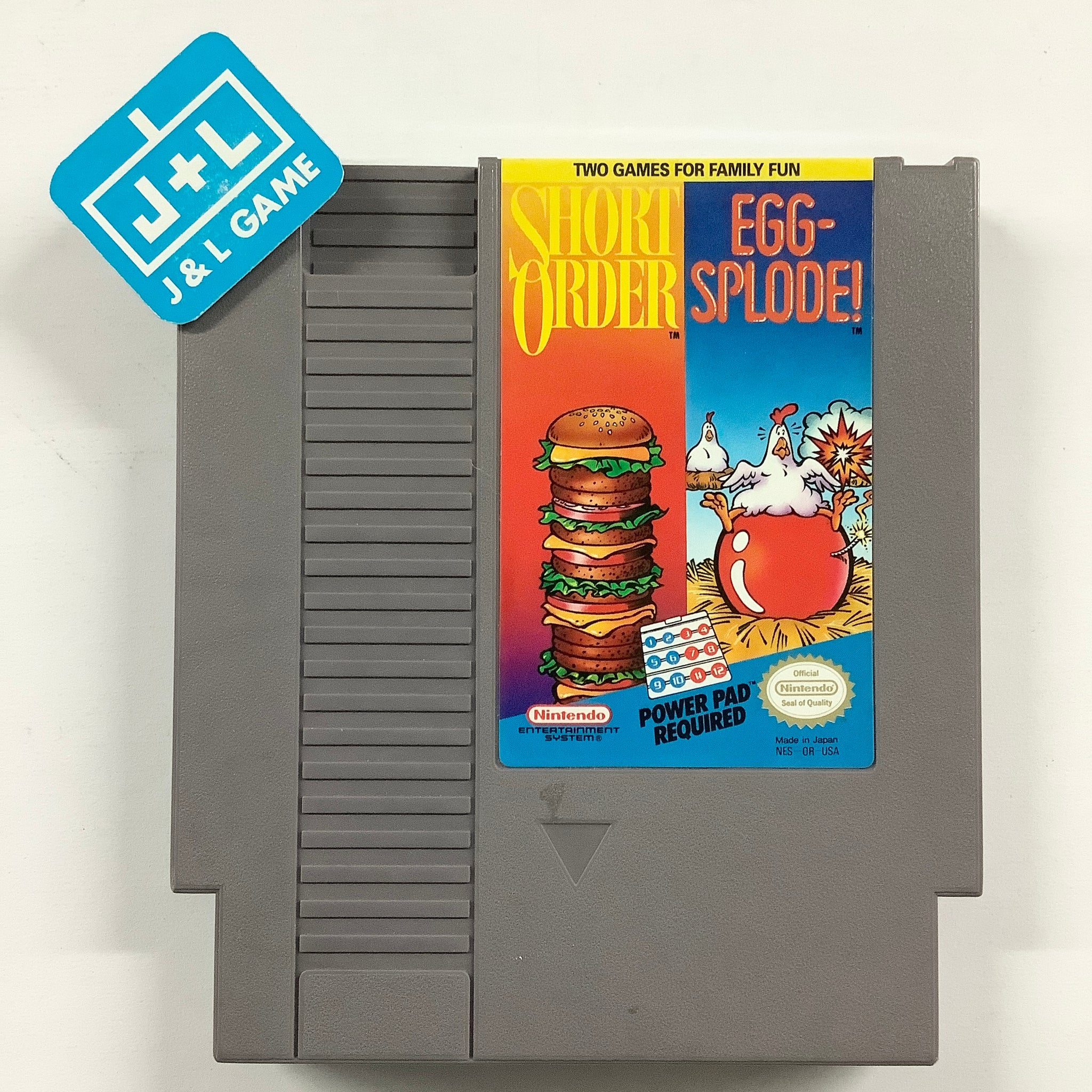 Short Order / Eggsplode! - (NES) Nintendo Entertainment System [Pre-Owned] Video Games Nintendo   