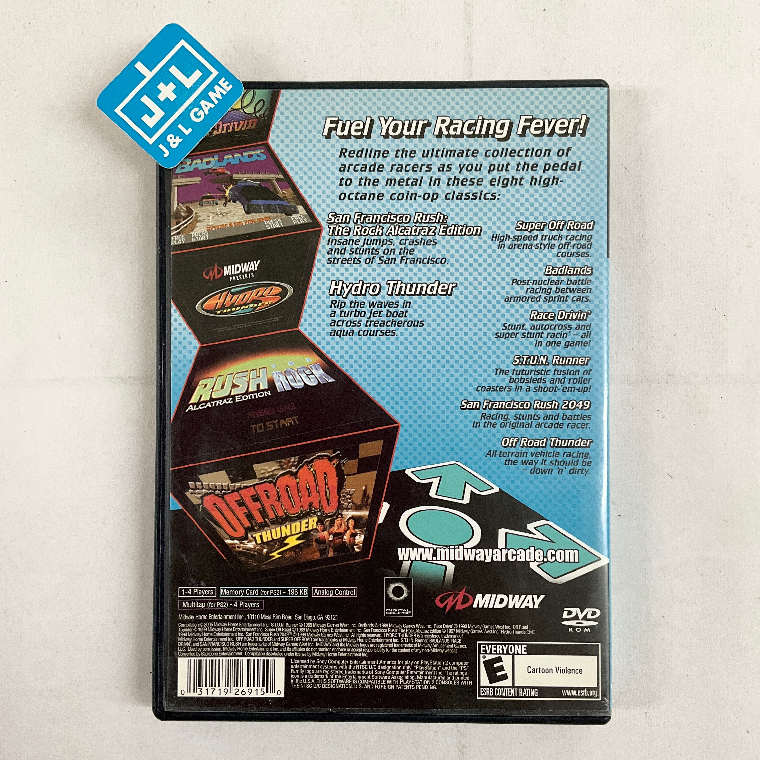 Midway Arcade Treasures 3 - (PS2) PlayStation 2 [Pre-Owned] | J&L Game
