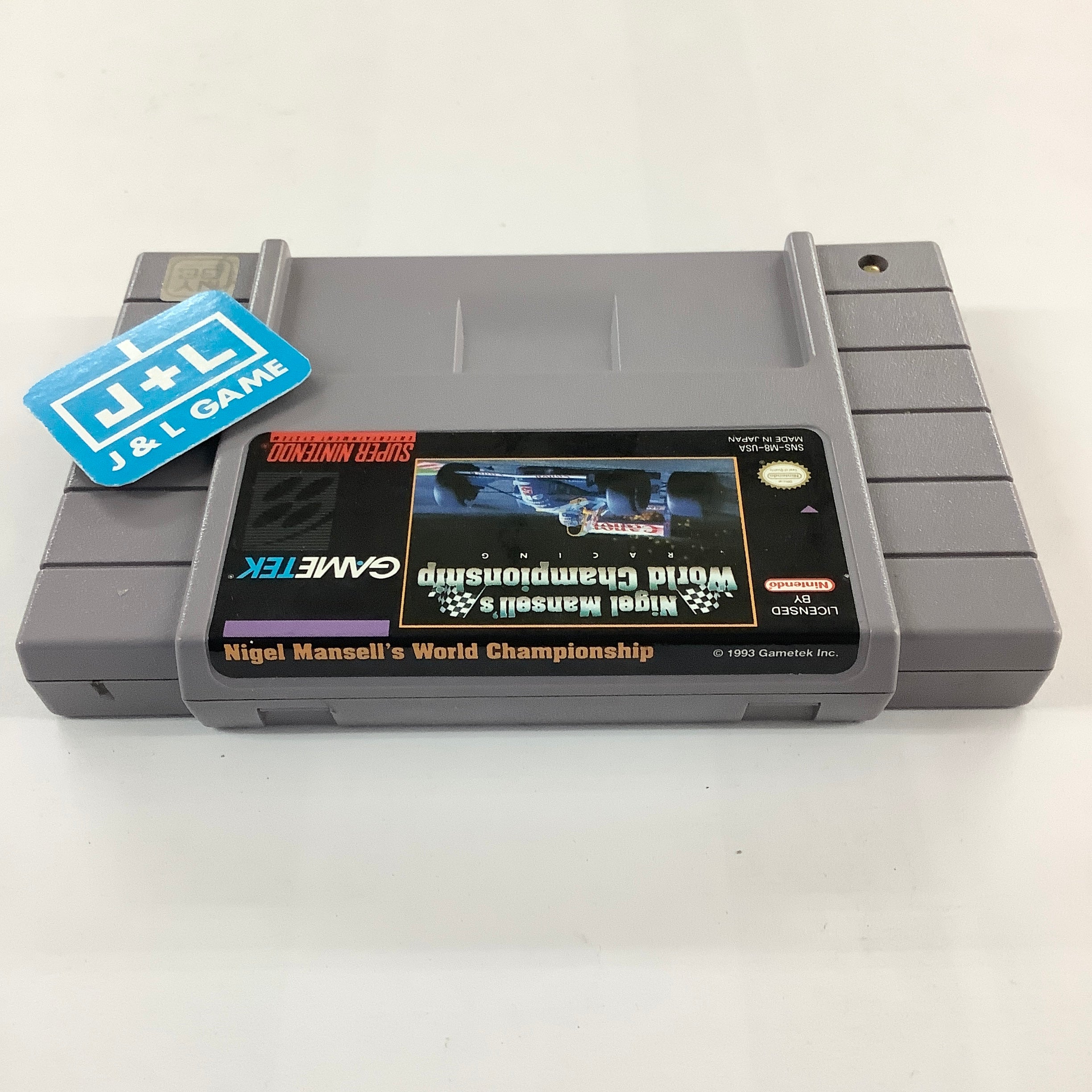 Nigel Mansell's World Championship Racing - (SNES) Super Nintendo [Pre-Owned] Video Games GameTek   