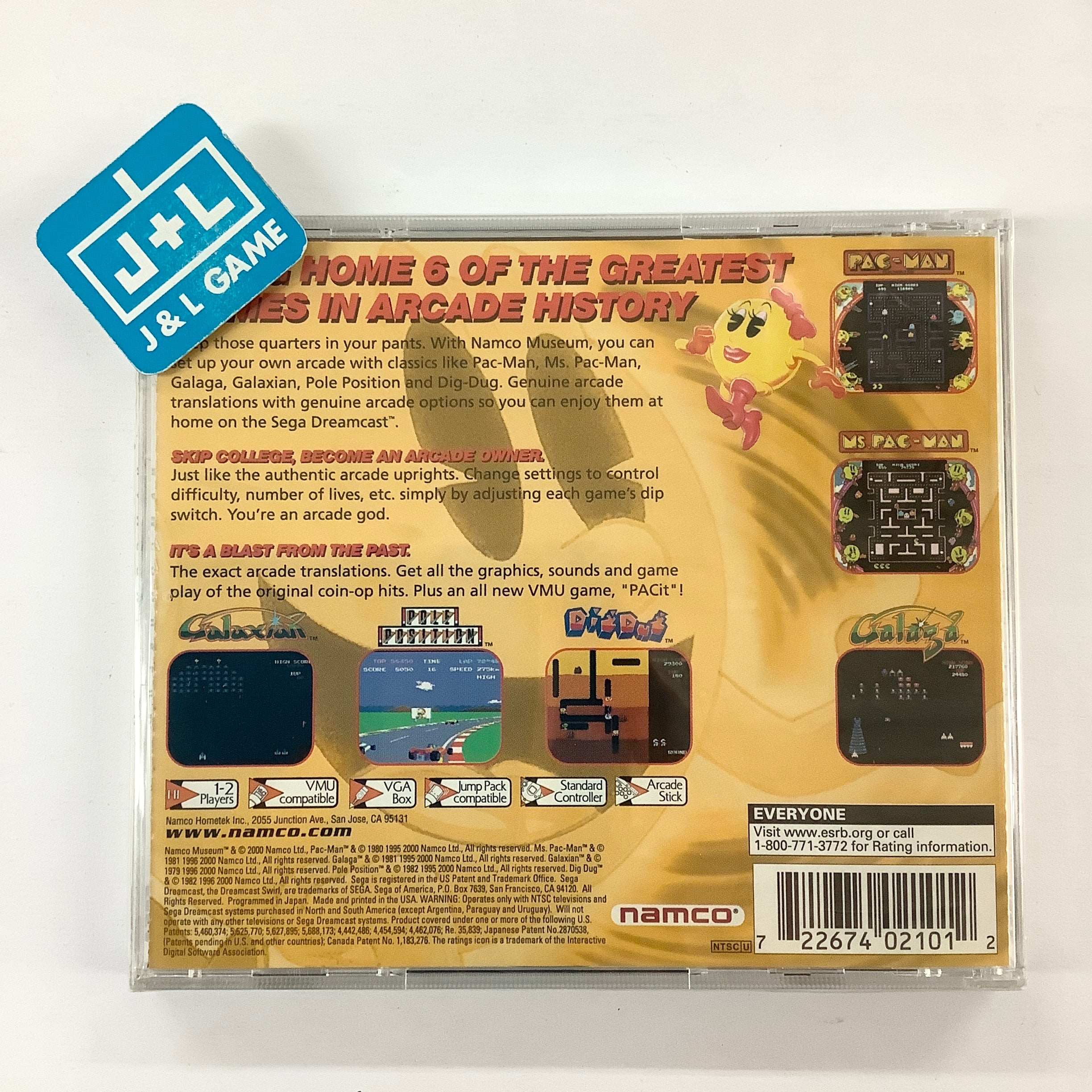 Namco Museum - (DC) SEGA Dreamcast Video Games Namco   