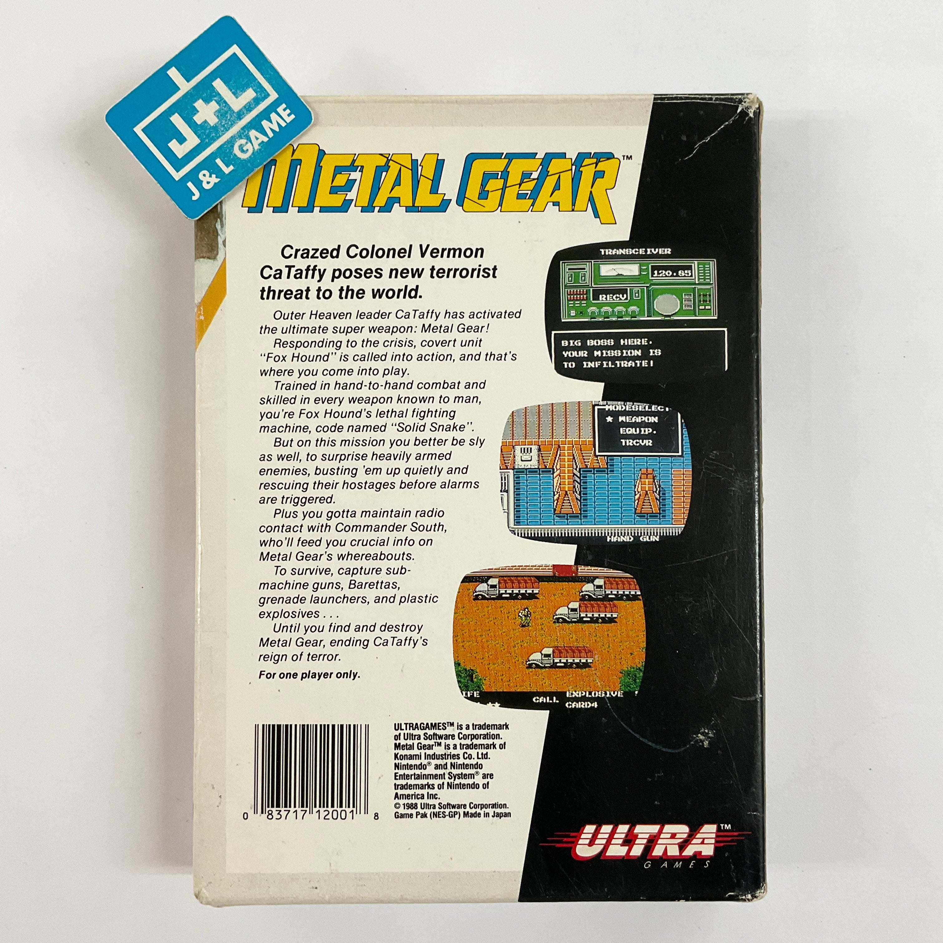 Metal Gear - (NES) Nintendo Entertainment System [Pre-Owned] Video Games Ultra   