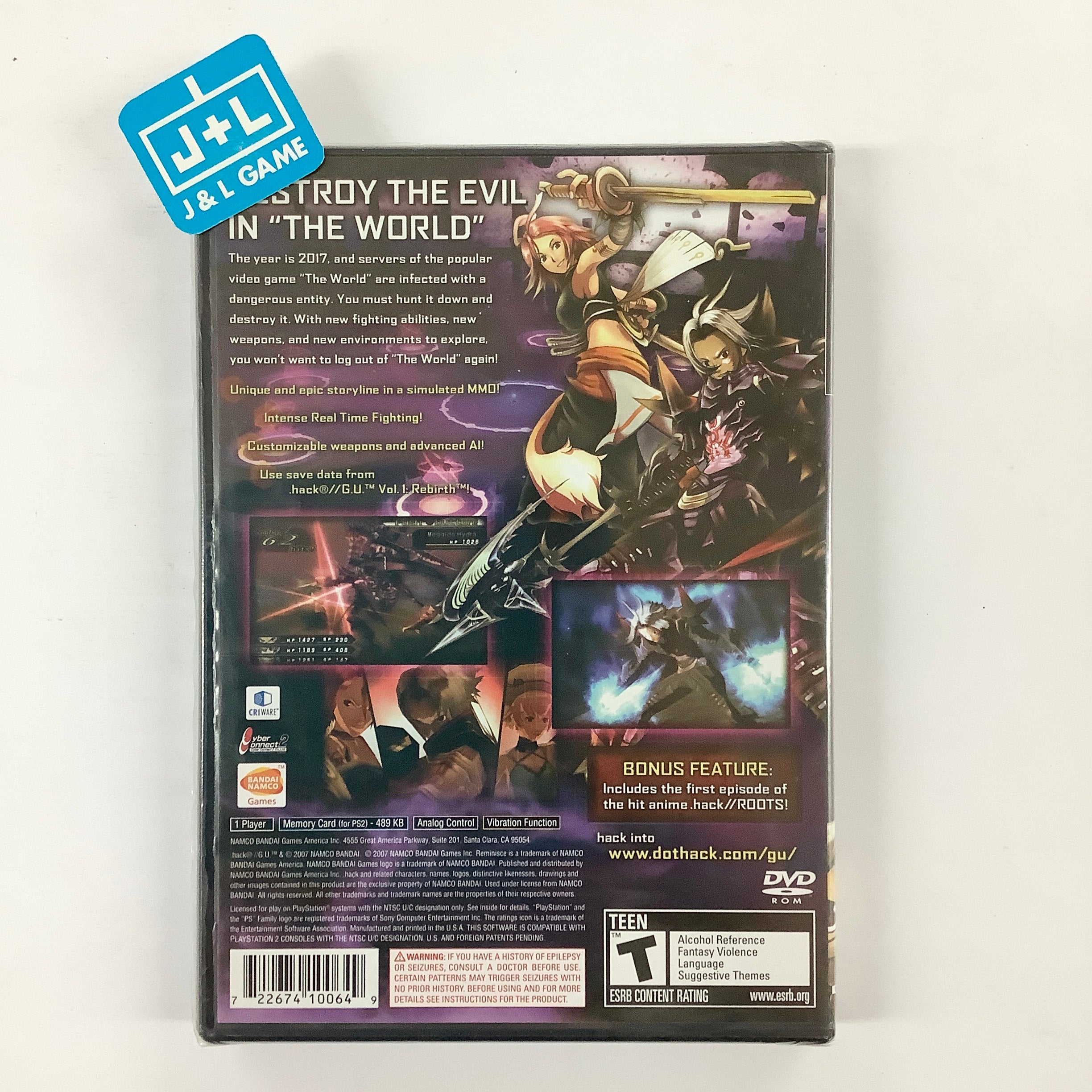 .hack//G.U. Vol. 2: Reminisce - (PS2) PlayStation 2 Video Games Bandai Namco   