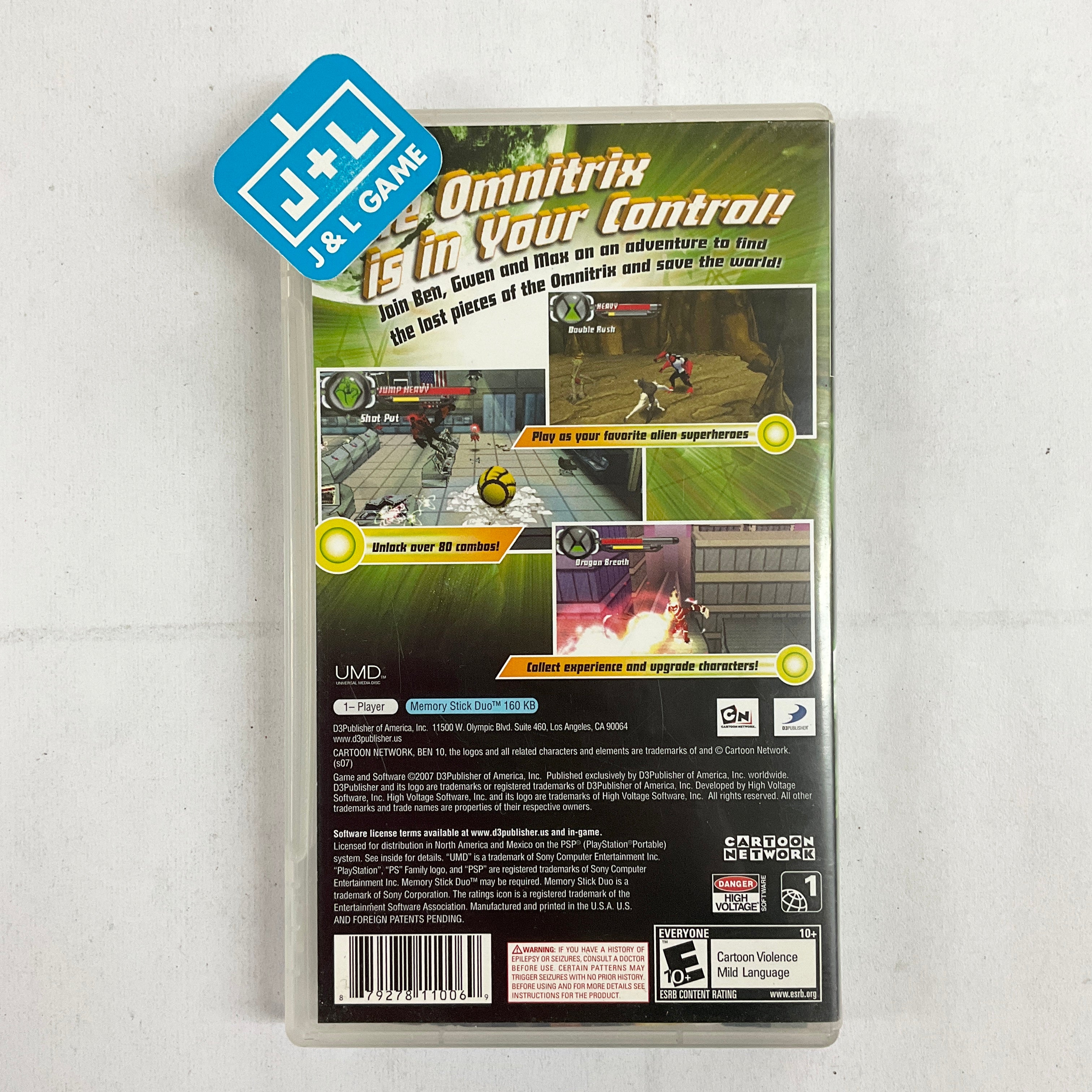 Ben 10: Protector of Earth - Sony PSP [Pre-Owned] Video Games D3Publisher   