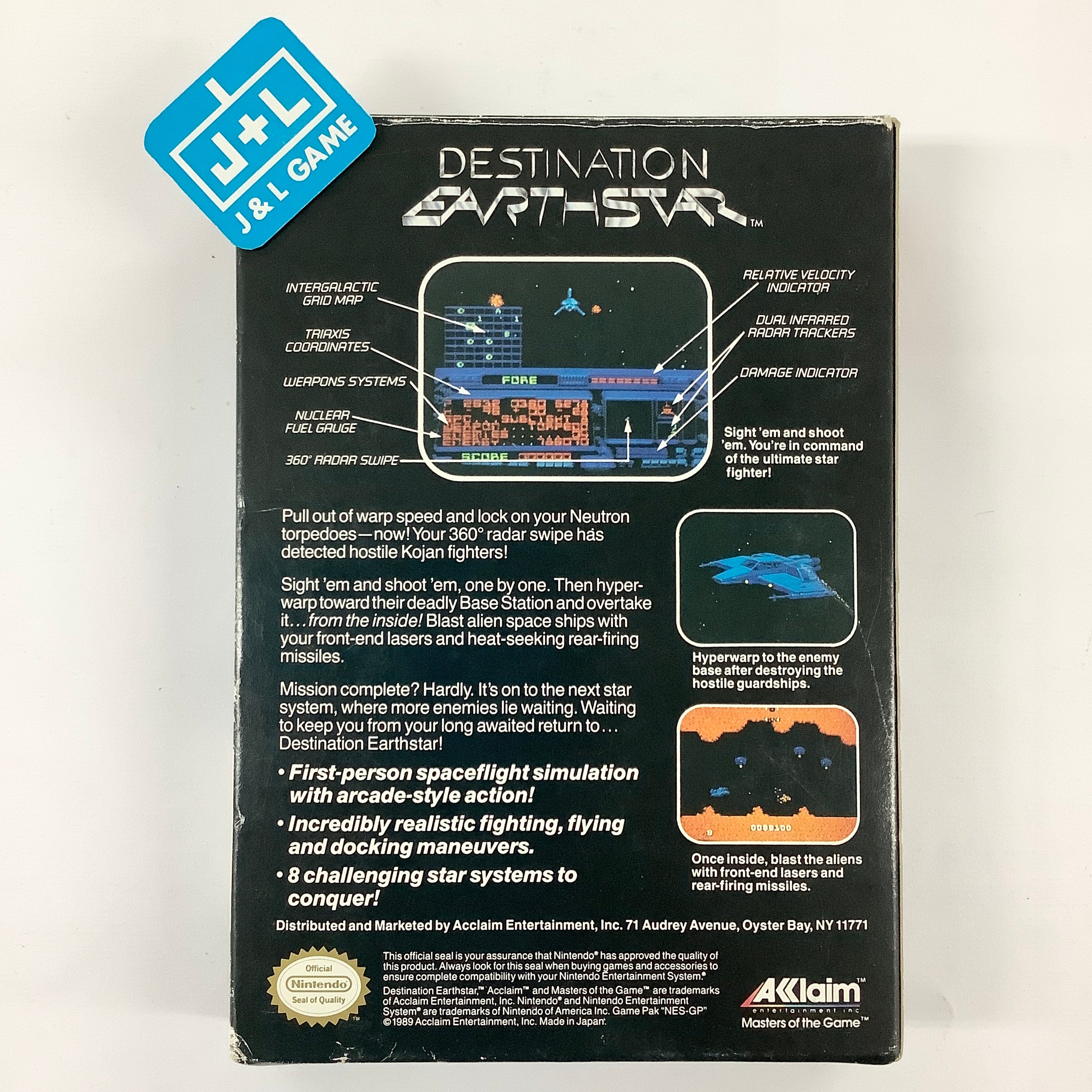 Destination Earthstar - (NES) Nintendo Entertainment System [Pre-Owned] Video Games Acclaim   