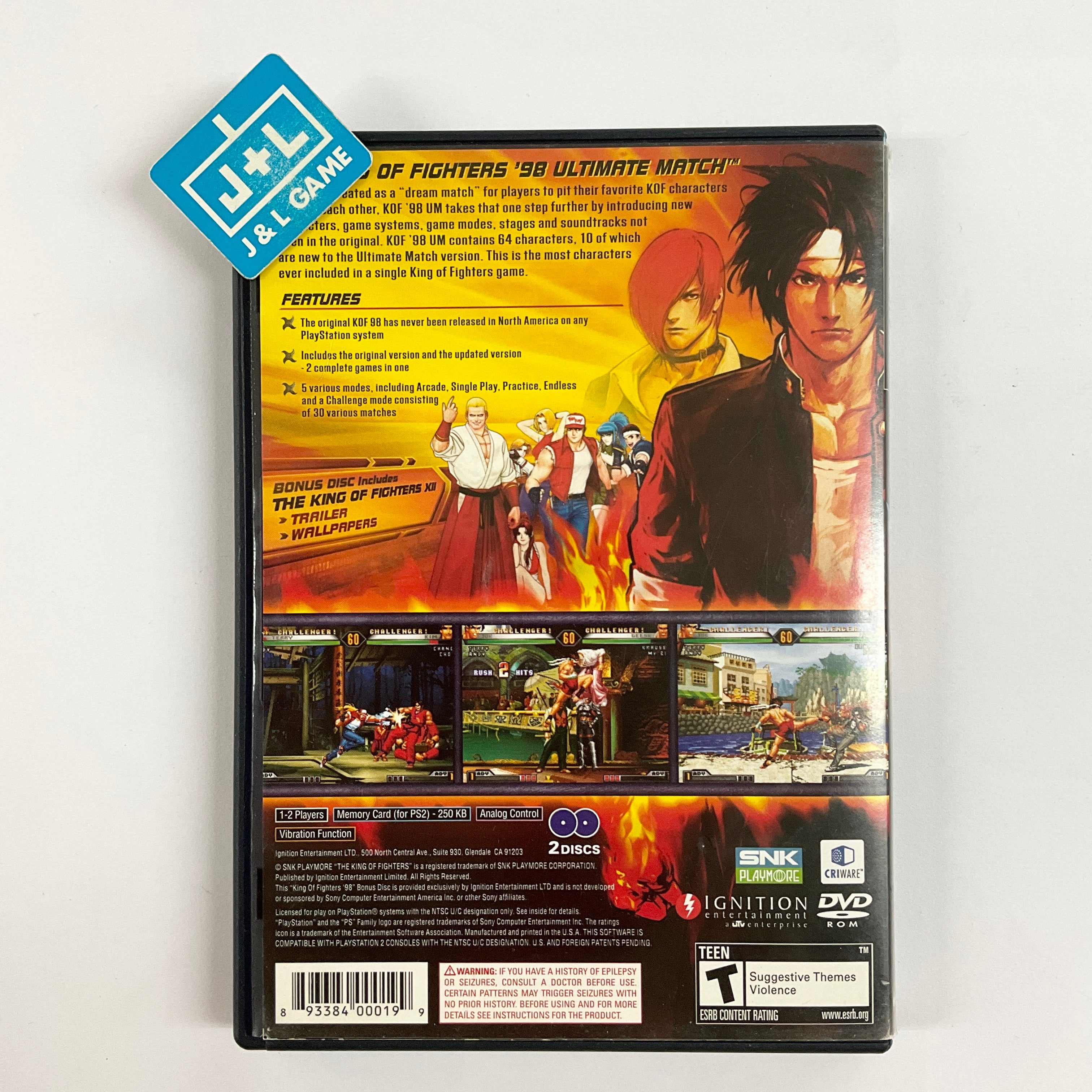The King of Fighters '98 Ultimate Match - (PS2) PlayStation 2 [Pre-Owned] Video Games SNK Playmore   