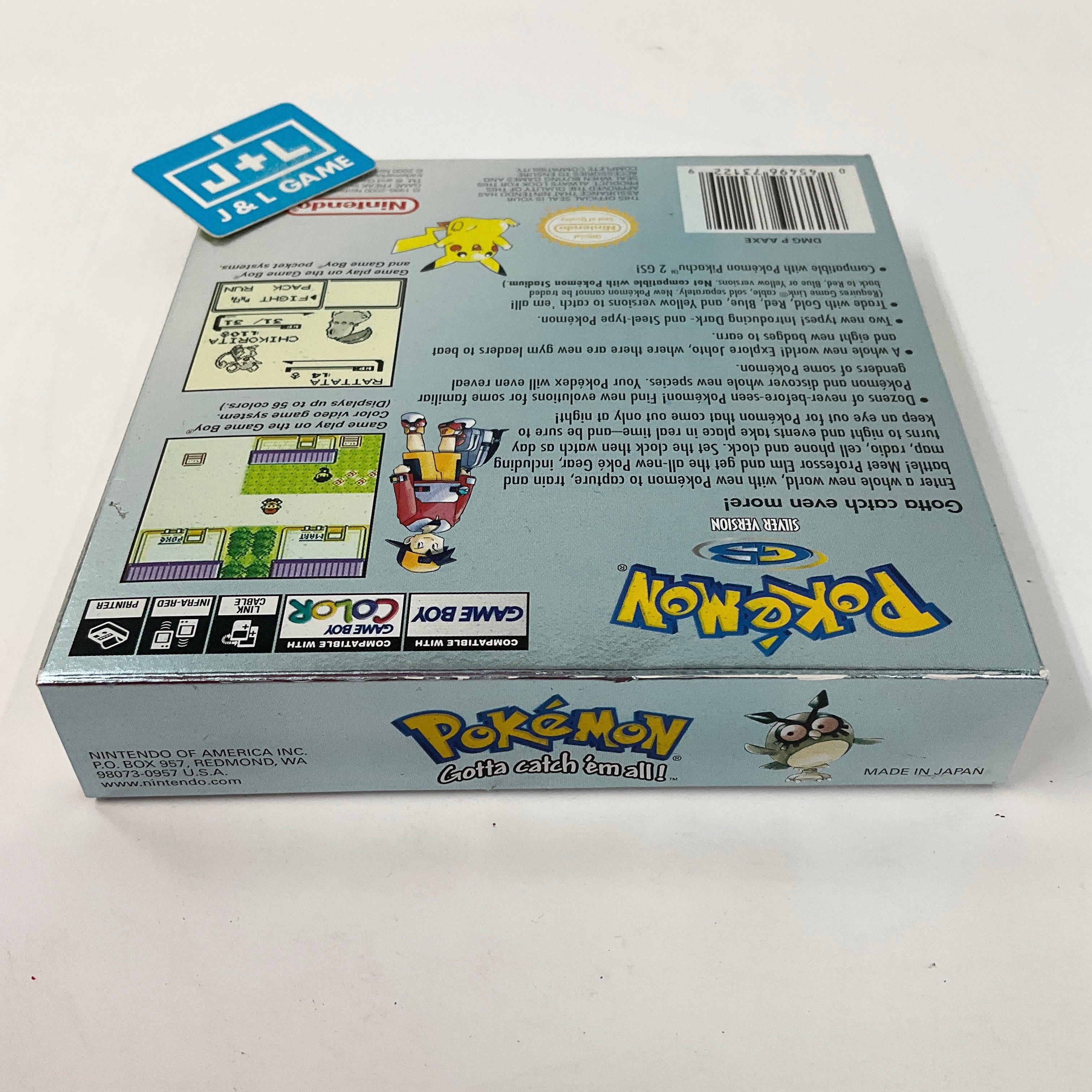 Pokemon Silver Version - (GBC) Game Boy Color [Pre-Owned] Video Games Nintendo   