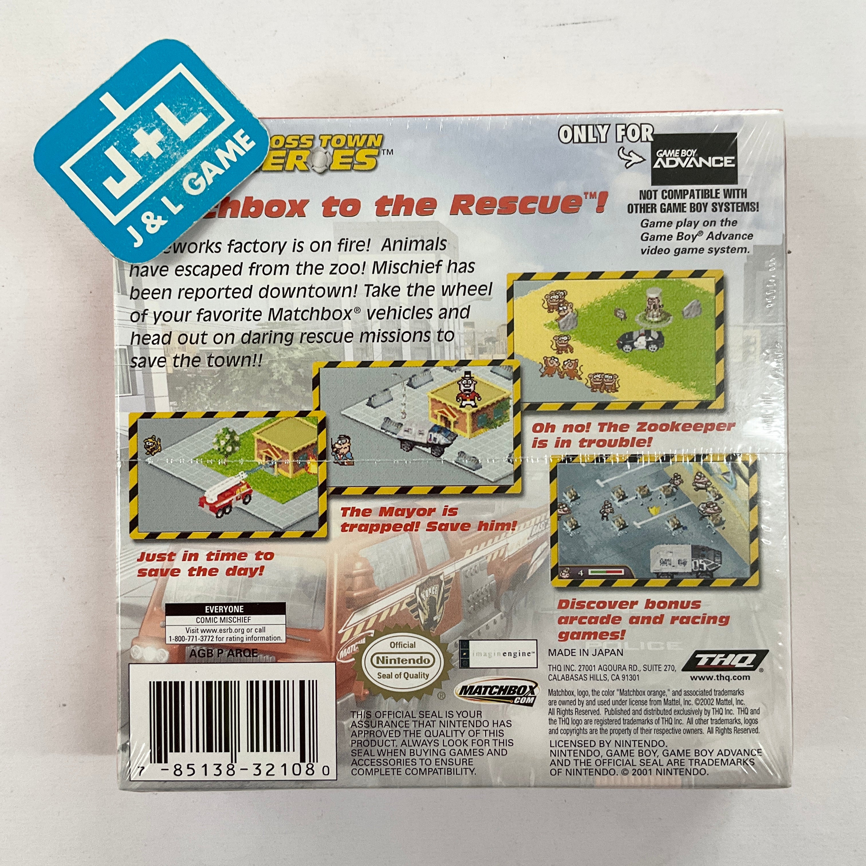 Matchbox Cross Town Heroes - (GBA) Game Boy Advance Video Games THQ   