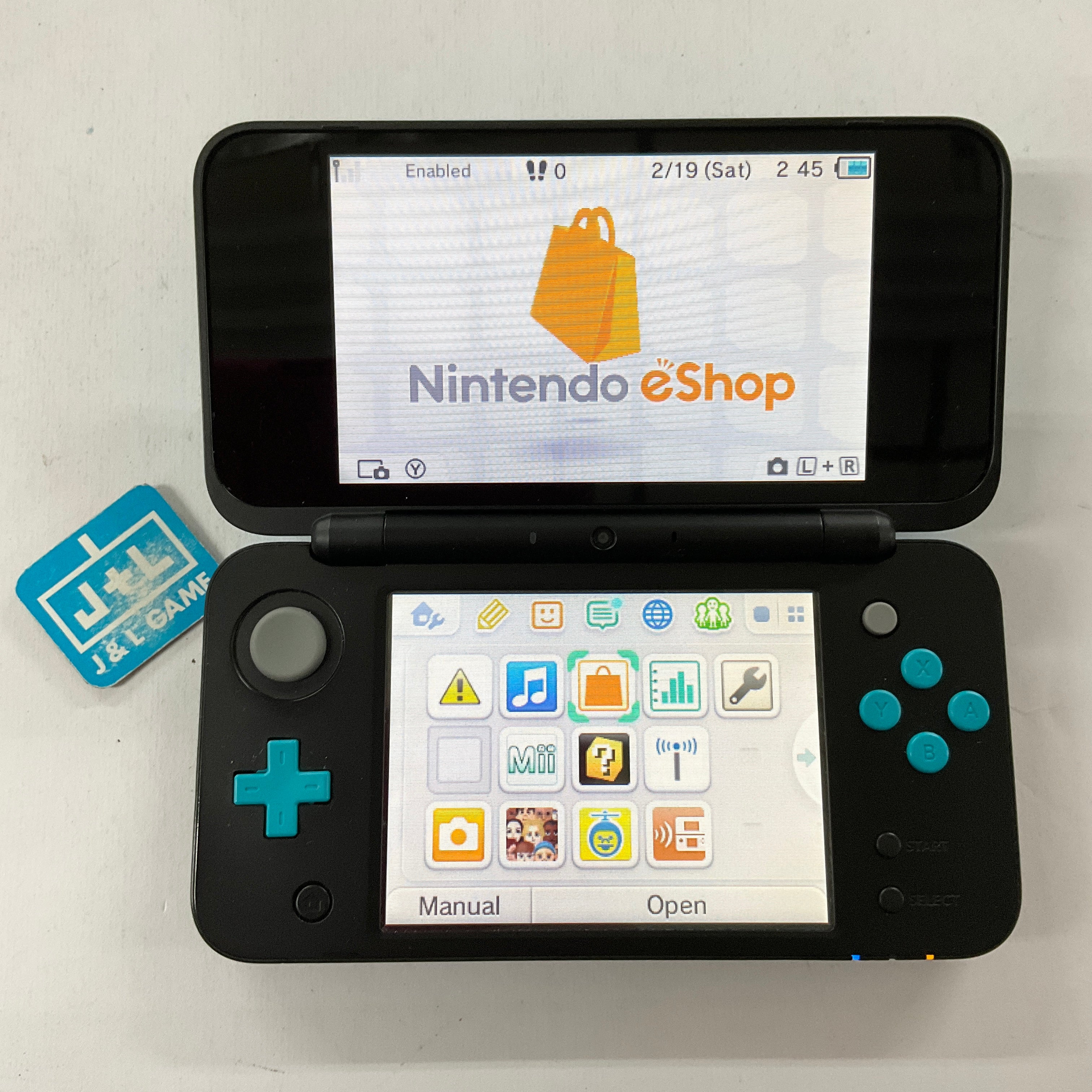 New Nintendo 2DS XL Console (Black + Turquoise) - Nintendo 3DS [Pre-Owned] Consoles Nintendo   