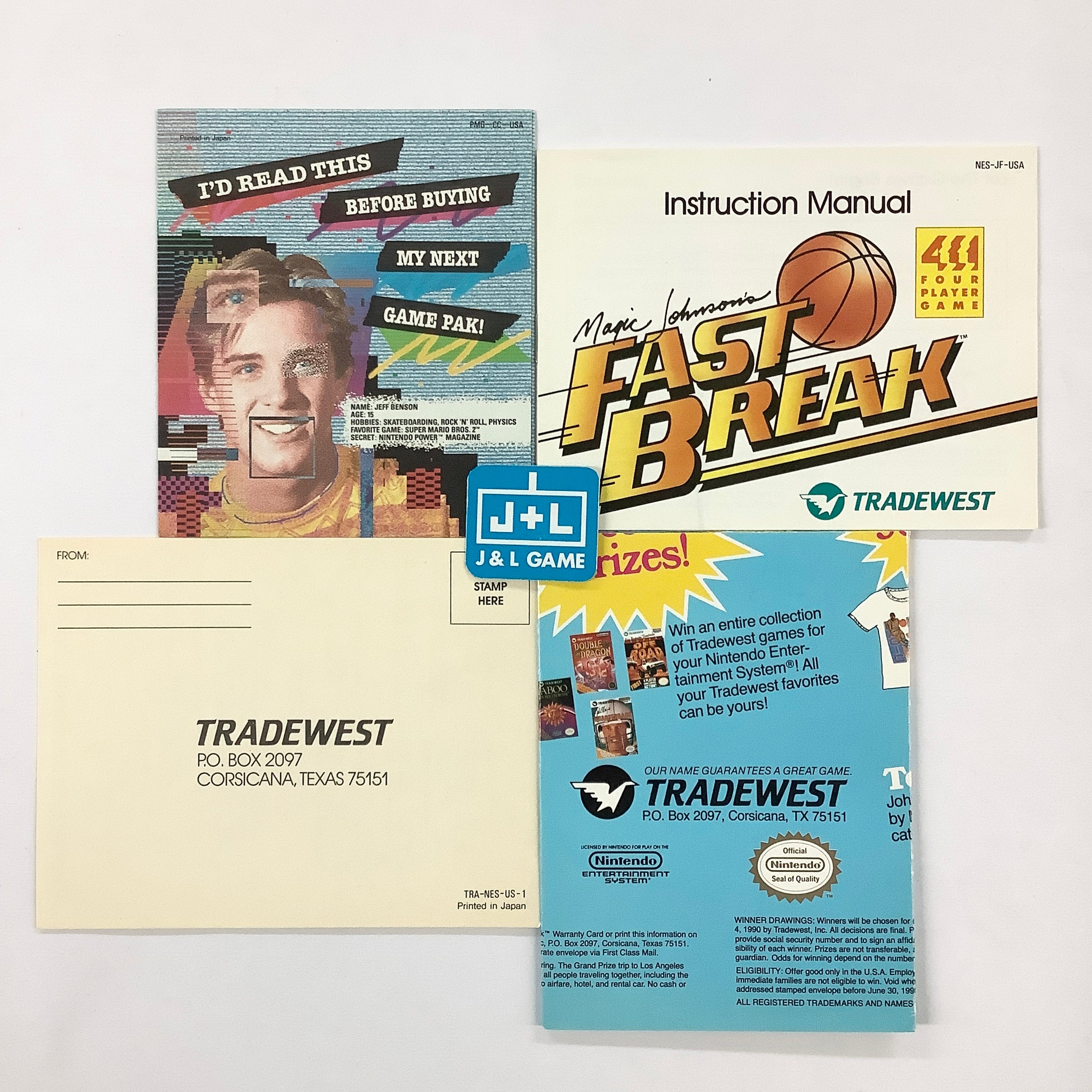 Magic Johnson's Fast Break - (NES) Nintendo Entertainment System [Pre-Owned] Video Games Tradewest   