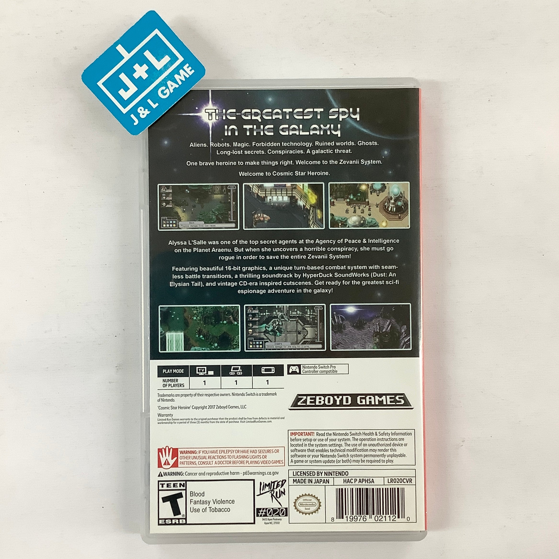 Cosmic Star Heroine (Limited Run #20) - (NSW) Nintendo Switch [Pre-Owned] Video Games Limited Run Games   