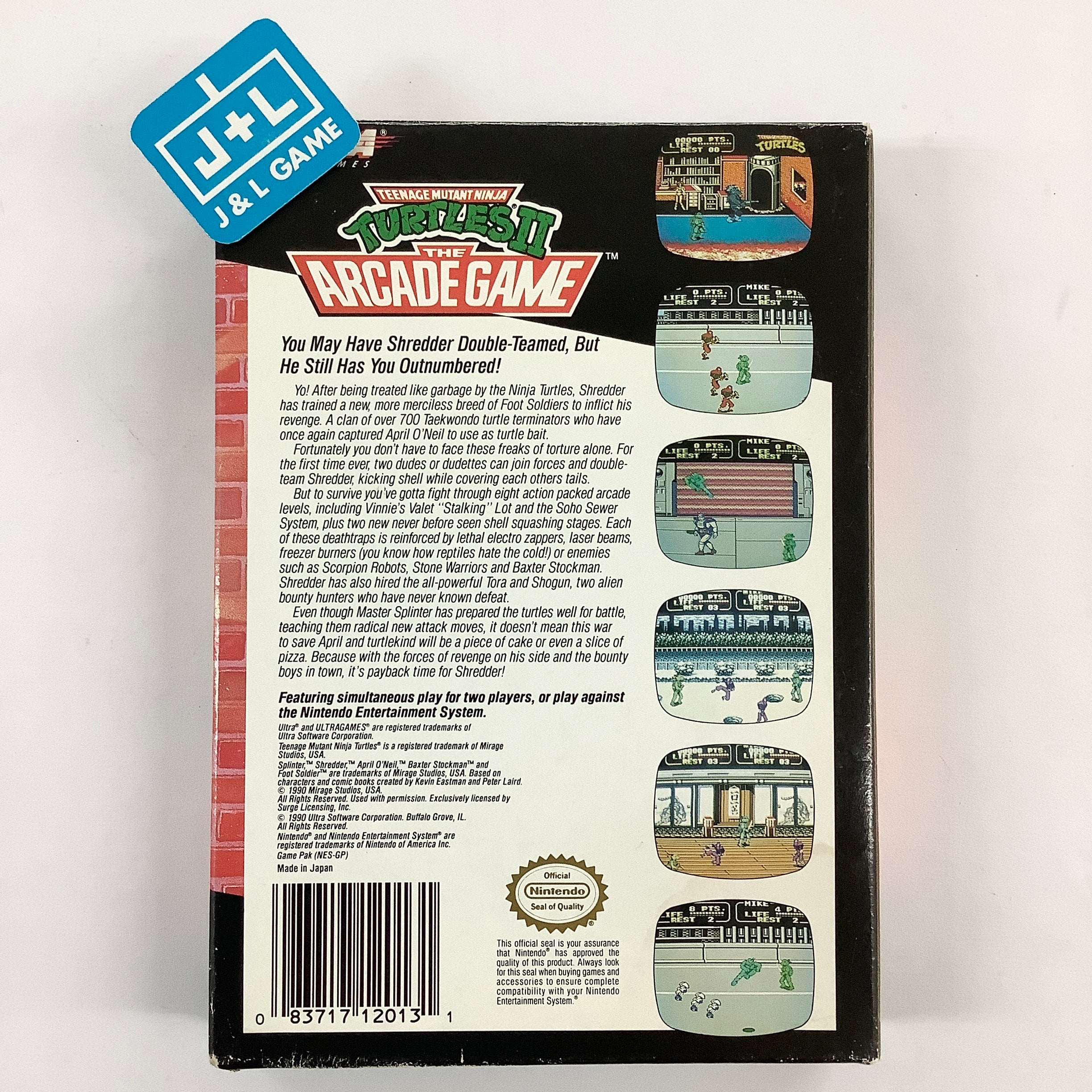 Teenage Mutant Ninja Turtles II: The Arcade Game - (NES) Nintendo Entertainment System [Pre-Owned] Video Games Ultra   