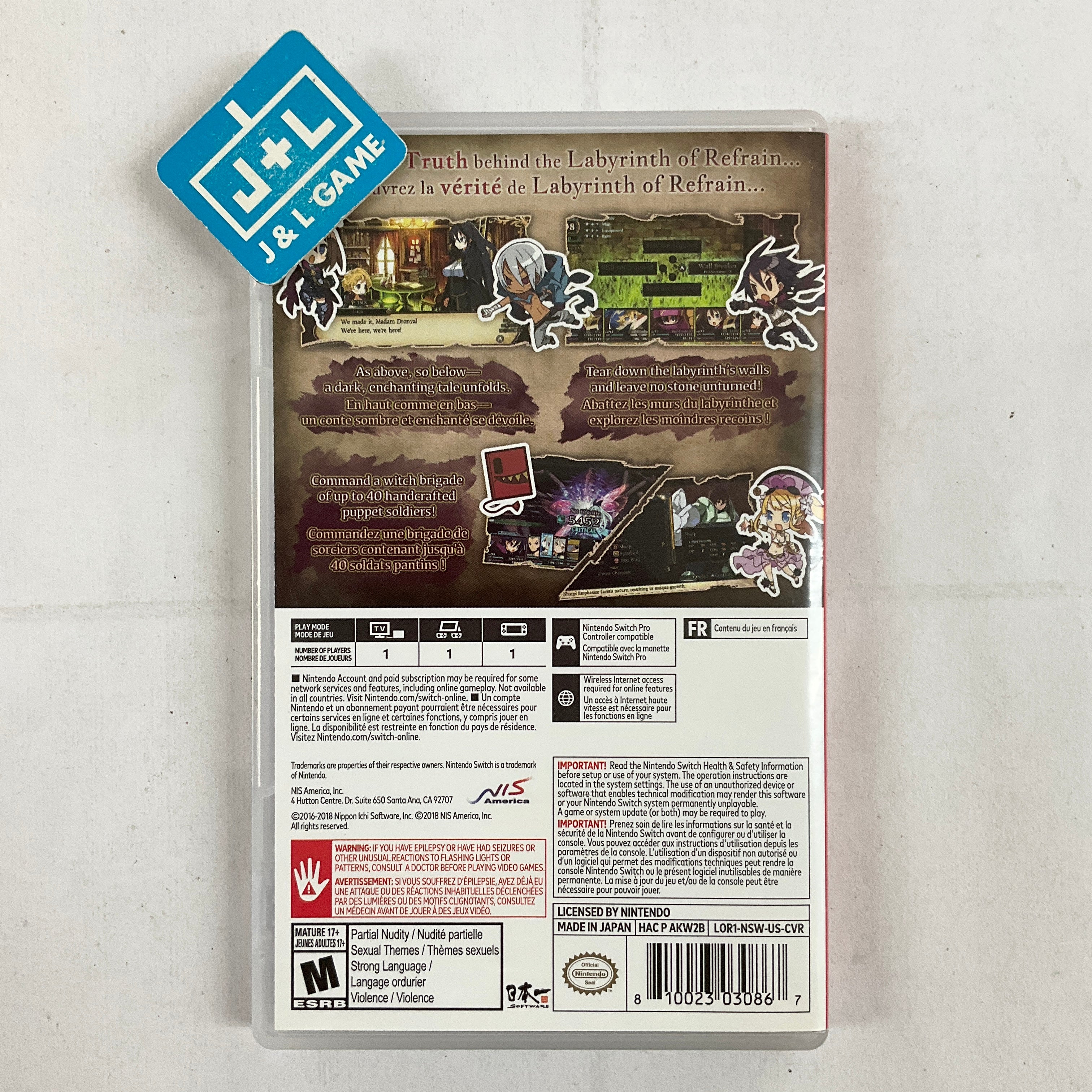 Labyrinth of Refrain: Coven of Dusk - (NSW) Nintendo Switch [Pre