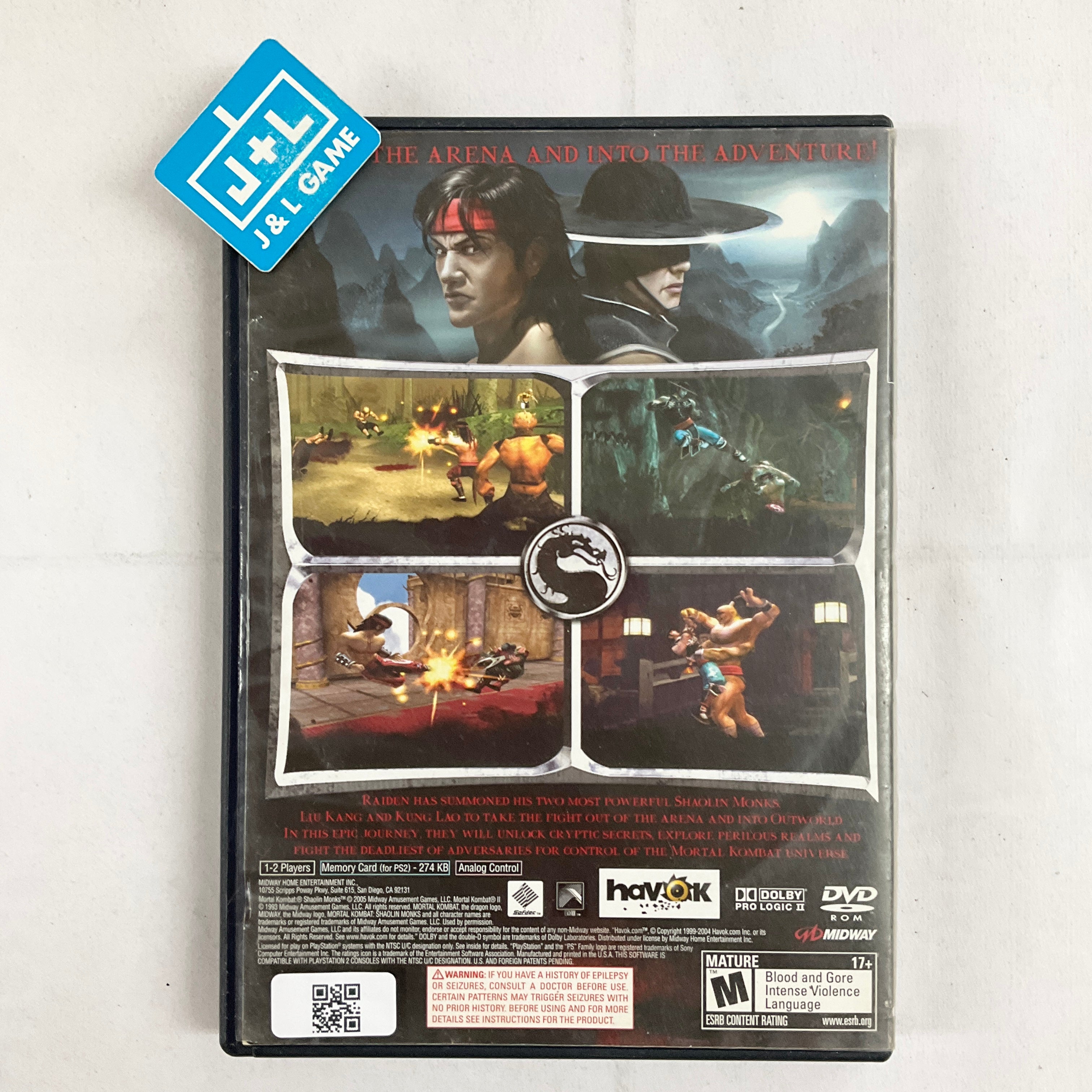 Mortal Kombat: Shaolin Monks - (PS2) PlayStation 2 [Pre-Owned