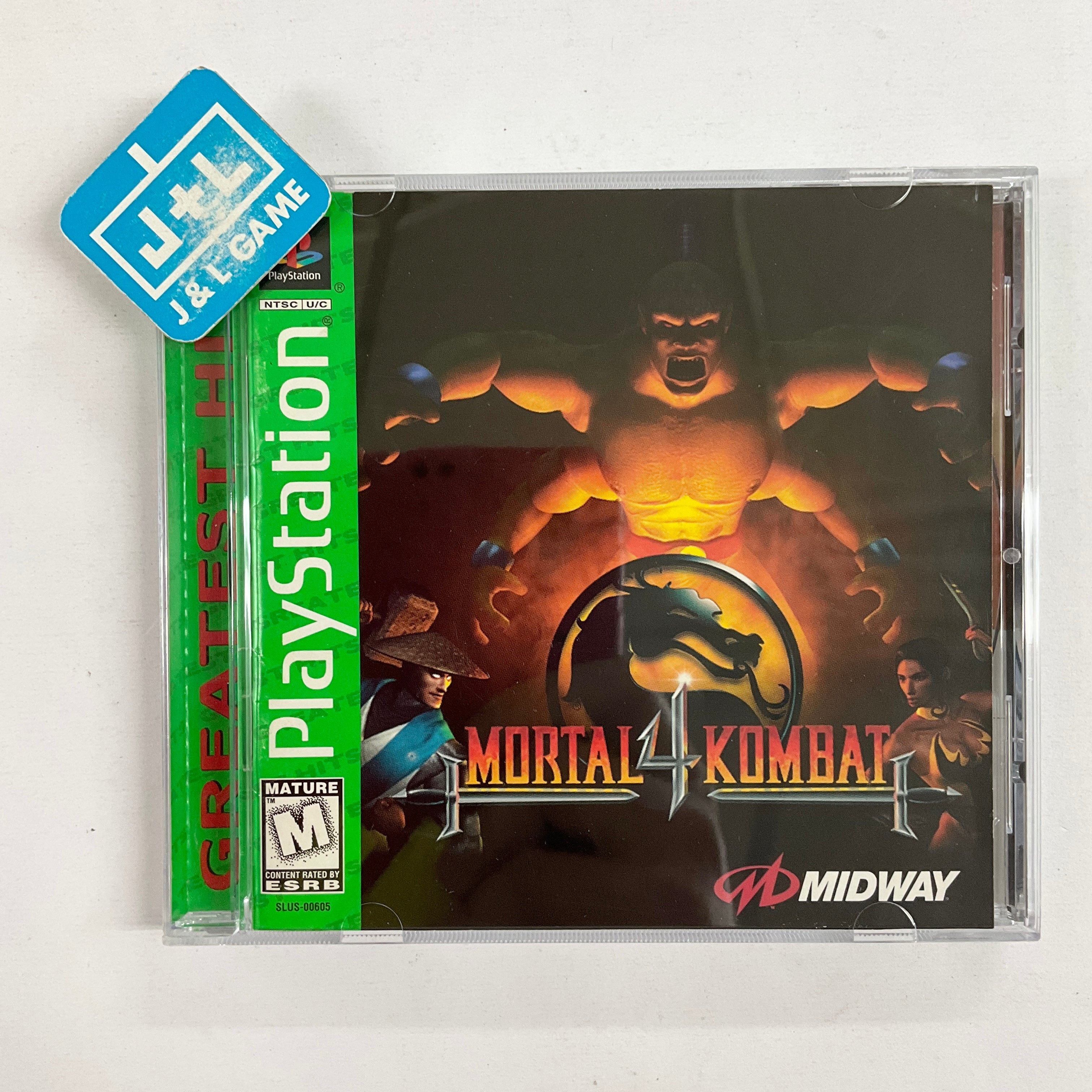 Mortal Kombat 4 (Greatest Hits) - ( PS1 ) PlayStation 1 [Pre-Owned] Video Games Midway   