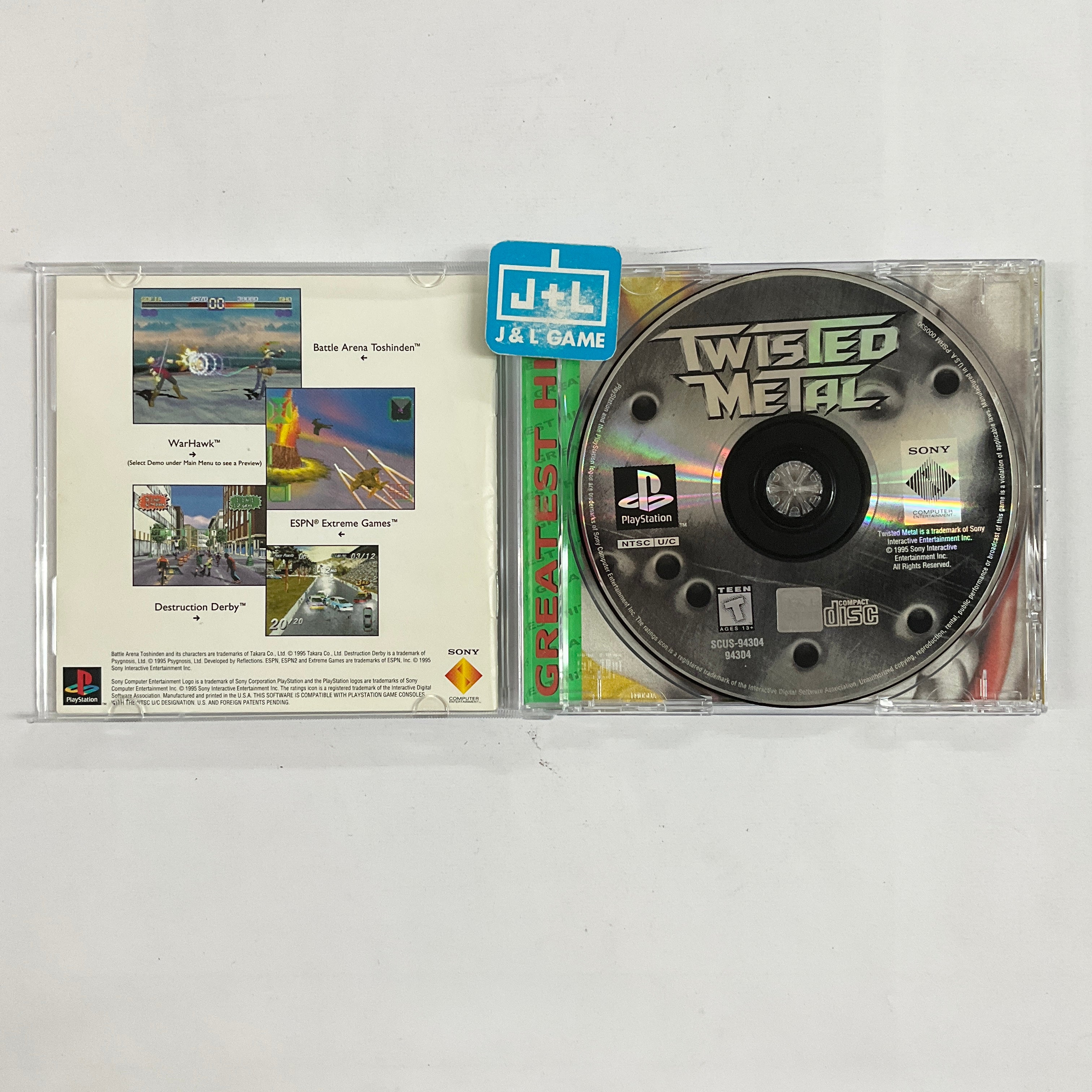 Twisted Metal (Greatest Hits) - (PS1) Playstation 1 [Pre-Owned] Video Games Sony   