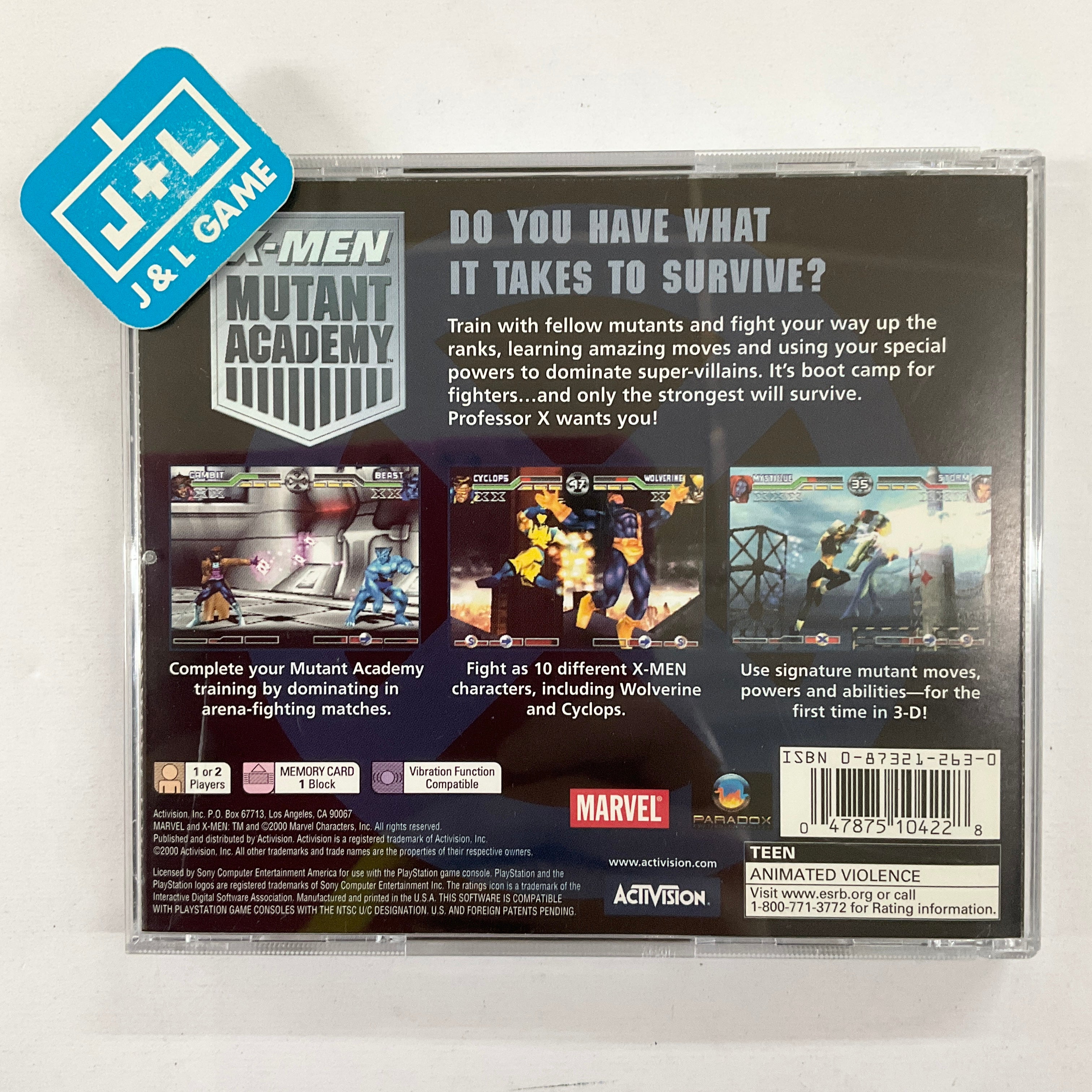 X-Men: Mutant Academy - (PS1) PlayStation 1 [Pre-Owned] Video Games Activision