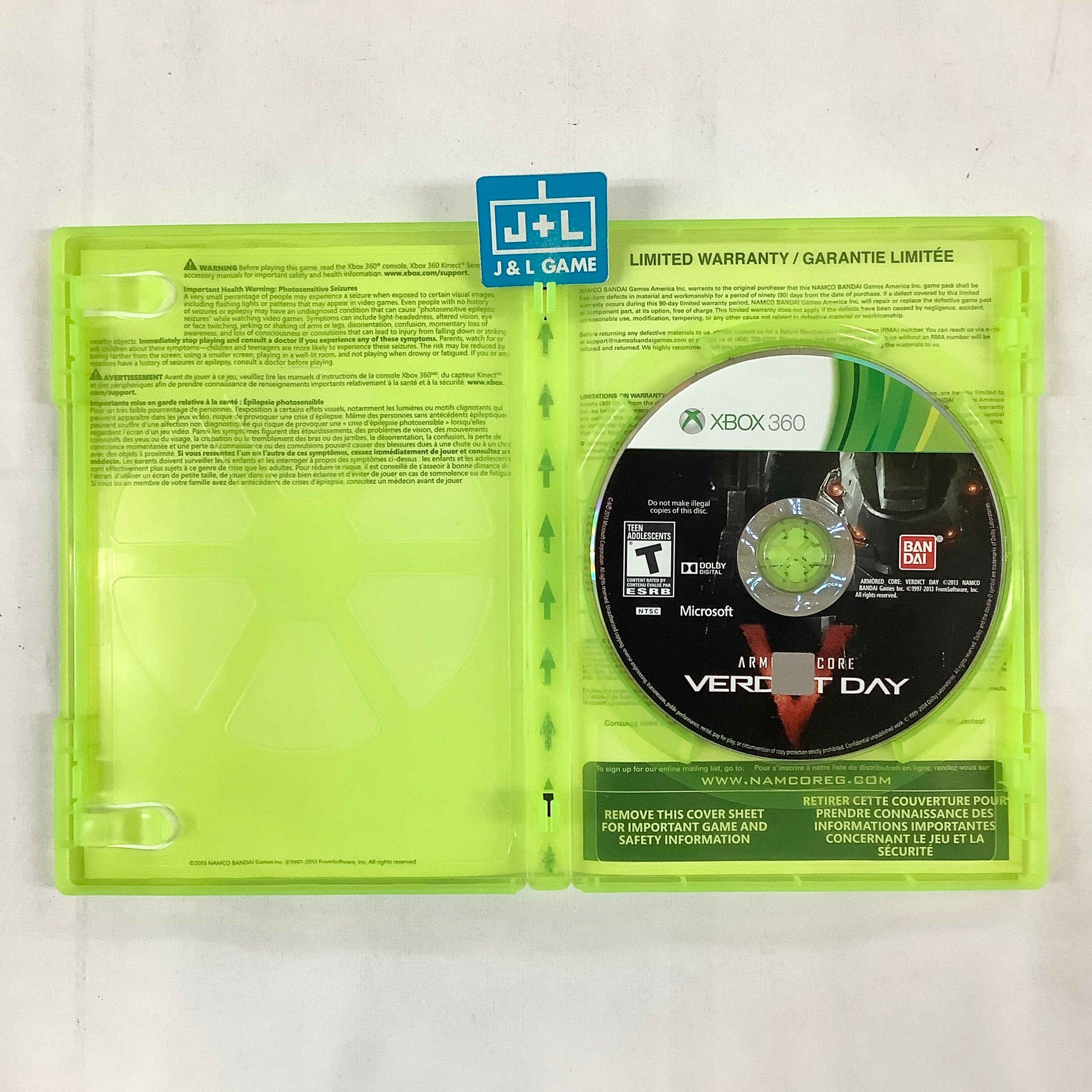 Armored Core: Verdict Day - Xbox 360 [Pre-Owned] | J&L Game