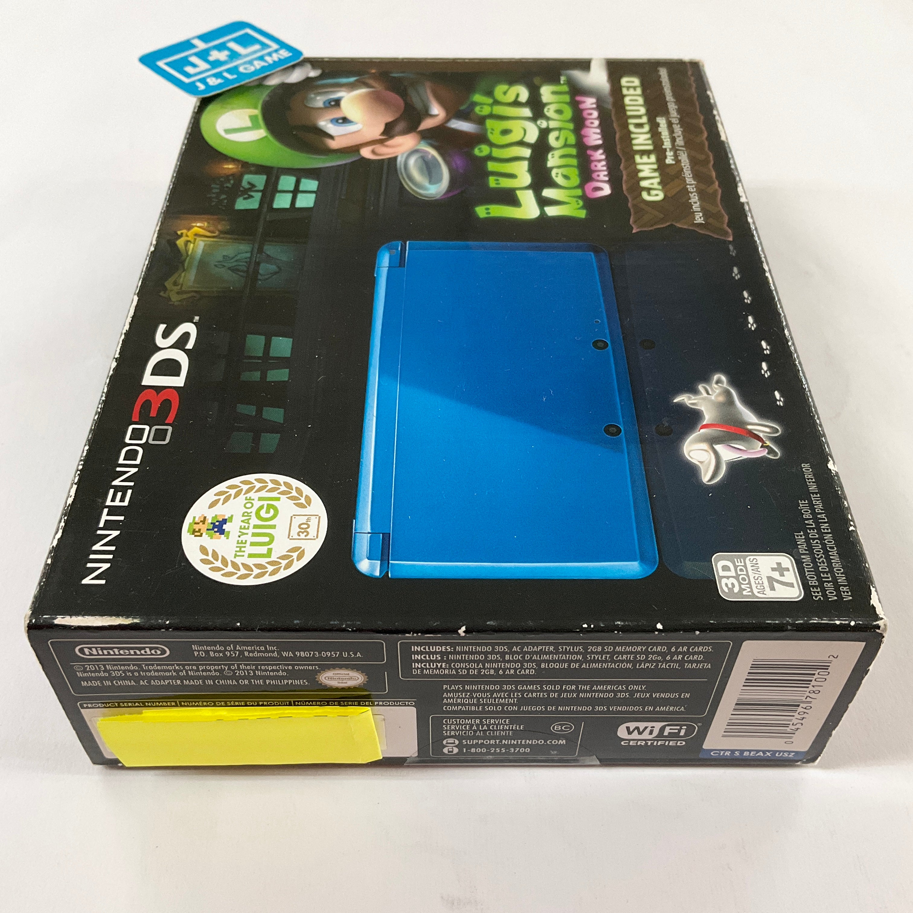 Nintendo 3DS Console (Cobalt Blue Luigi's Mansion: Dark Moon) - Nintendo 3DS [Pre-Owned] Consoles Nintendo   