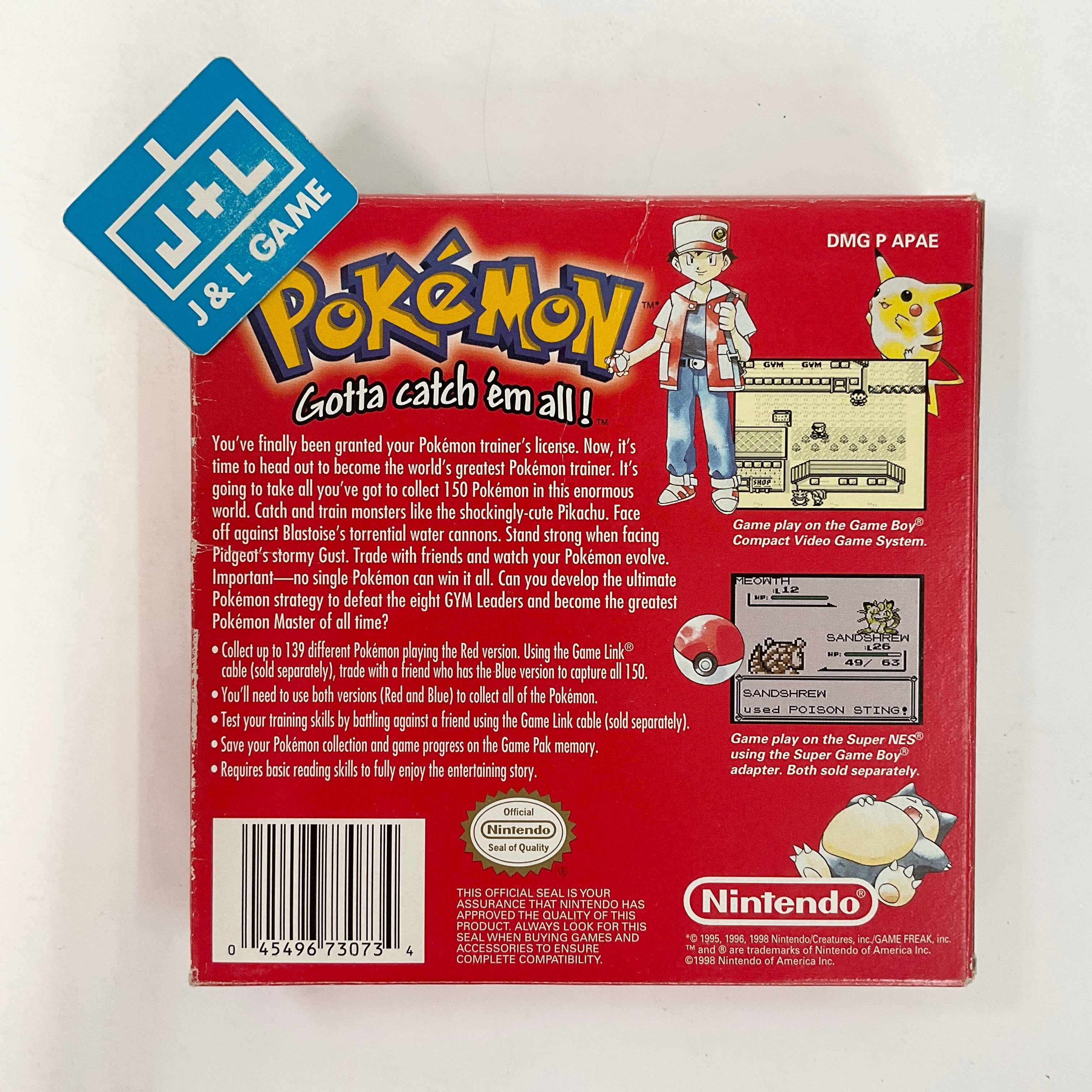 正規版【海外版　ポケモンレッド】POKEMON RED USA 海外版 ポケモンレッド】POKEMON RED USA Pokémon: Red Version
