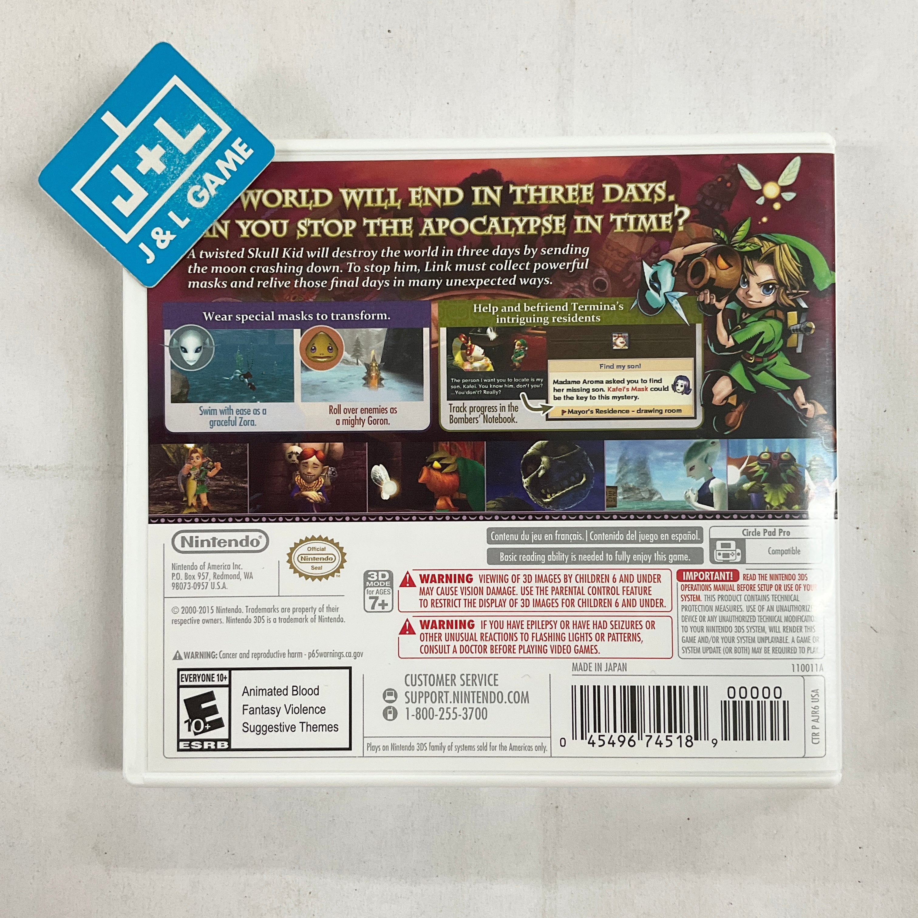 The Legend of Zelda: Majora's Mask 3D (Nintendo Selects) - Nintendo 3DS [Pre-Owned] Video Games Nintendo   