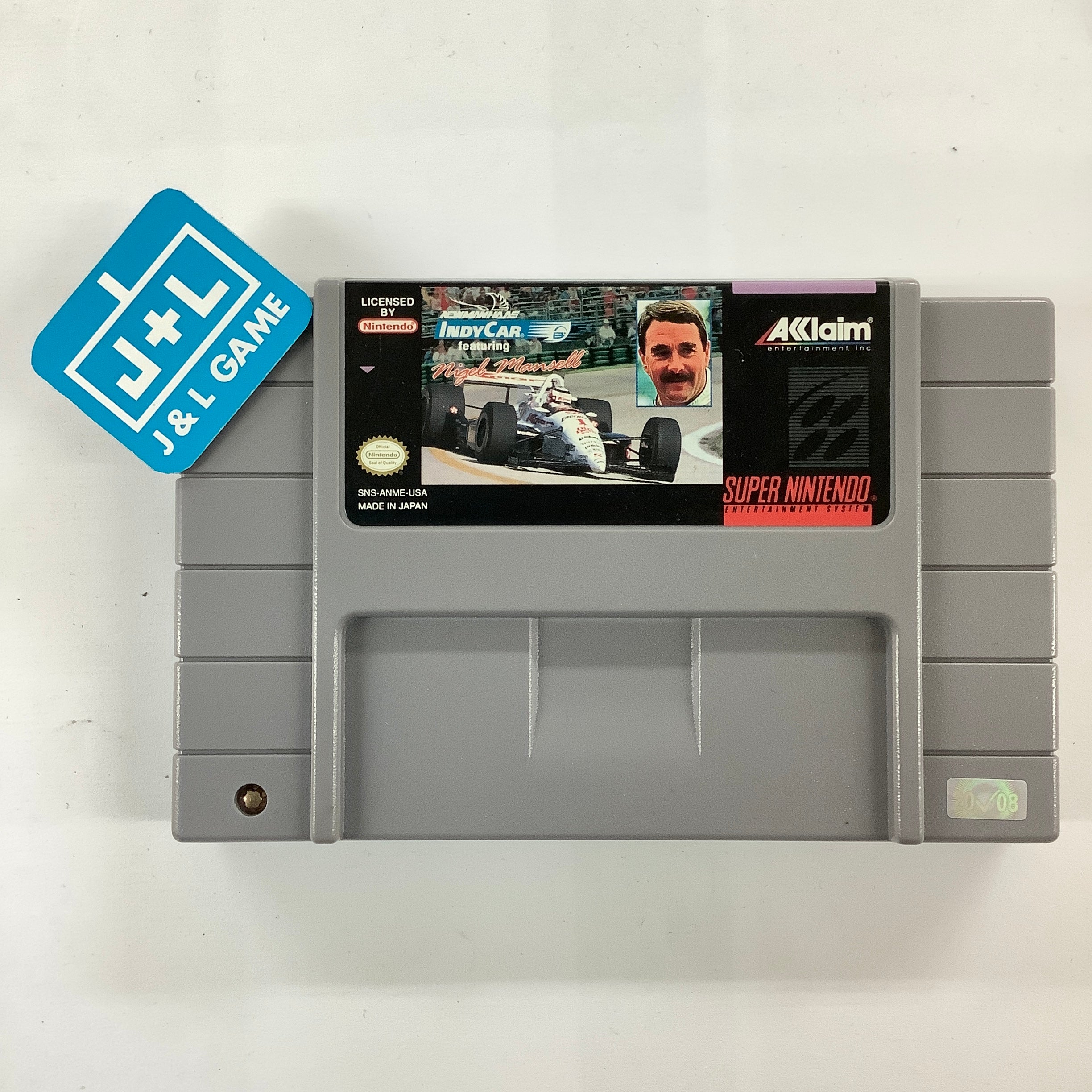 Newman/Haas Indy Car featuring Nigel Mansell - (SNES) Super Nintendo [Pre-Owned] Video Games Acclaim   