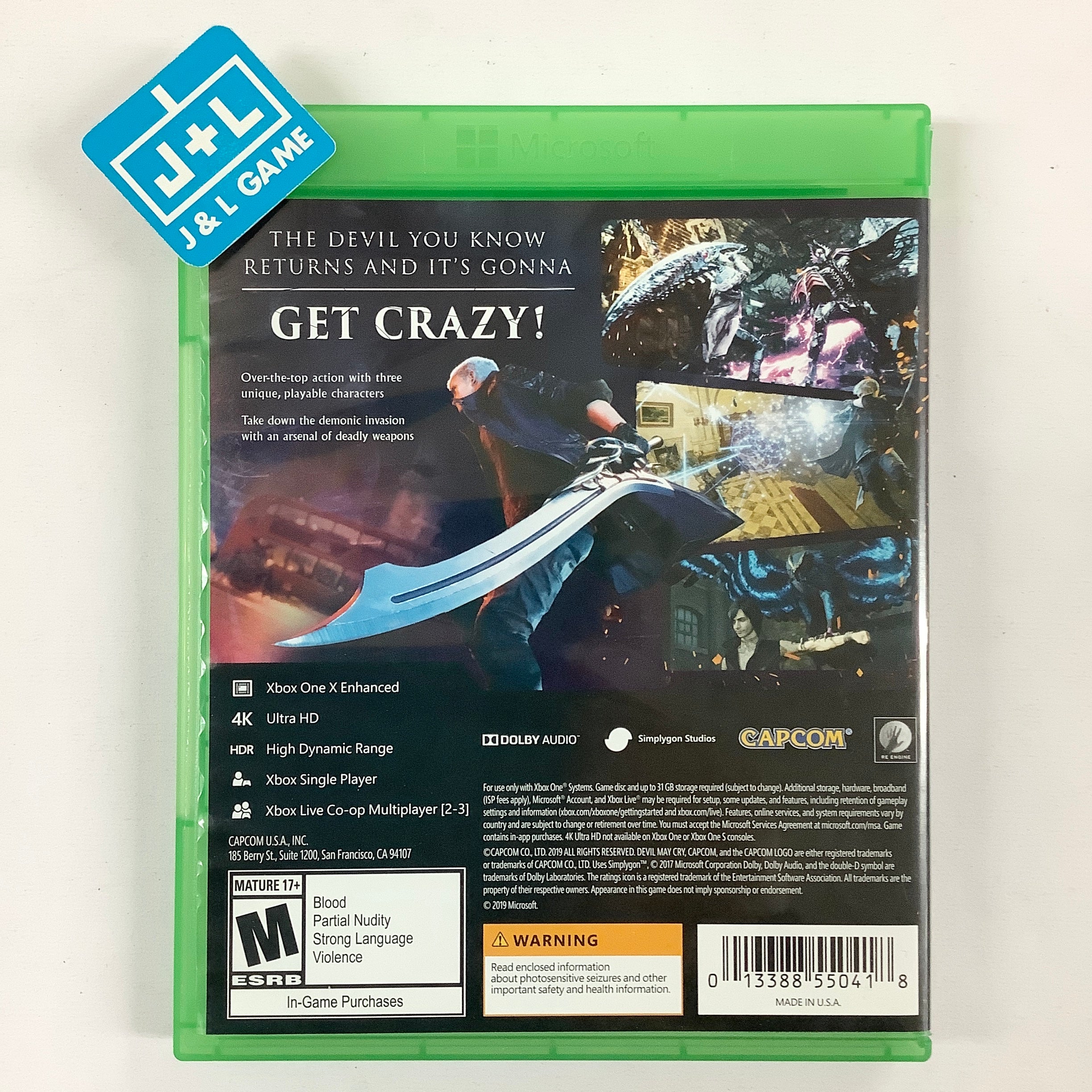 Devil May Cry 5 - (XB1) Xbox One [Pre-Owned] Video Games Capcom   