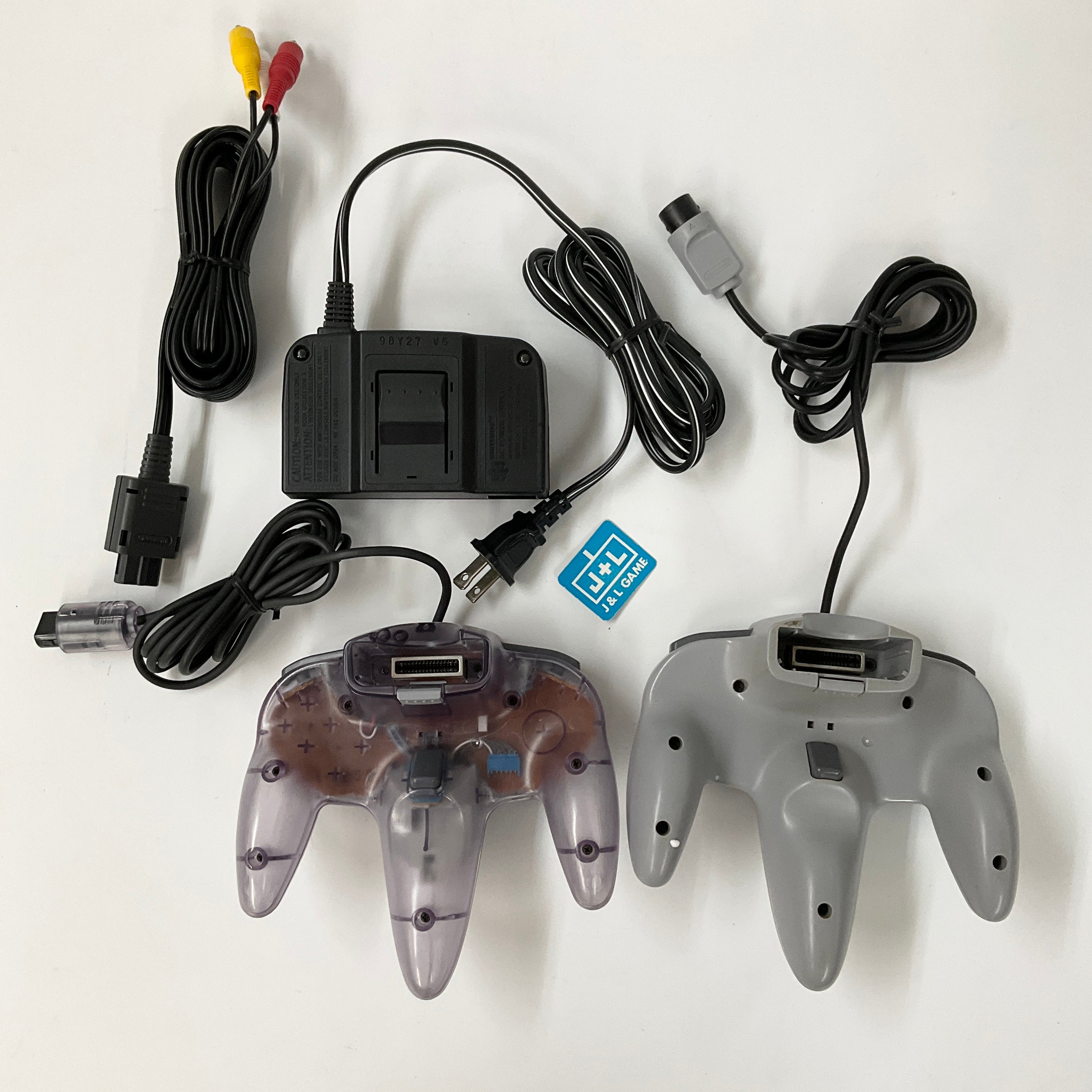 Nintendo 64 Hardware Console w/ Atomic Purple Controller (Black) - (N64) Nintendo 64 [Pre-Owned] Video Games Nintendo   