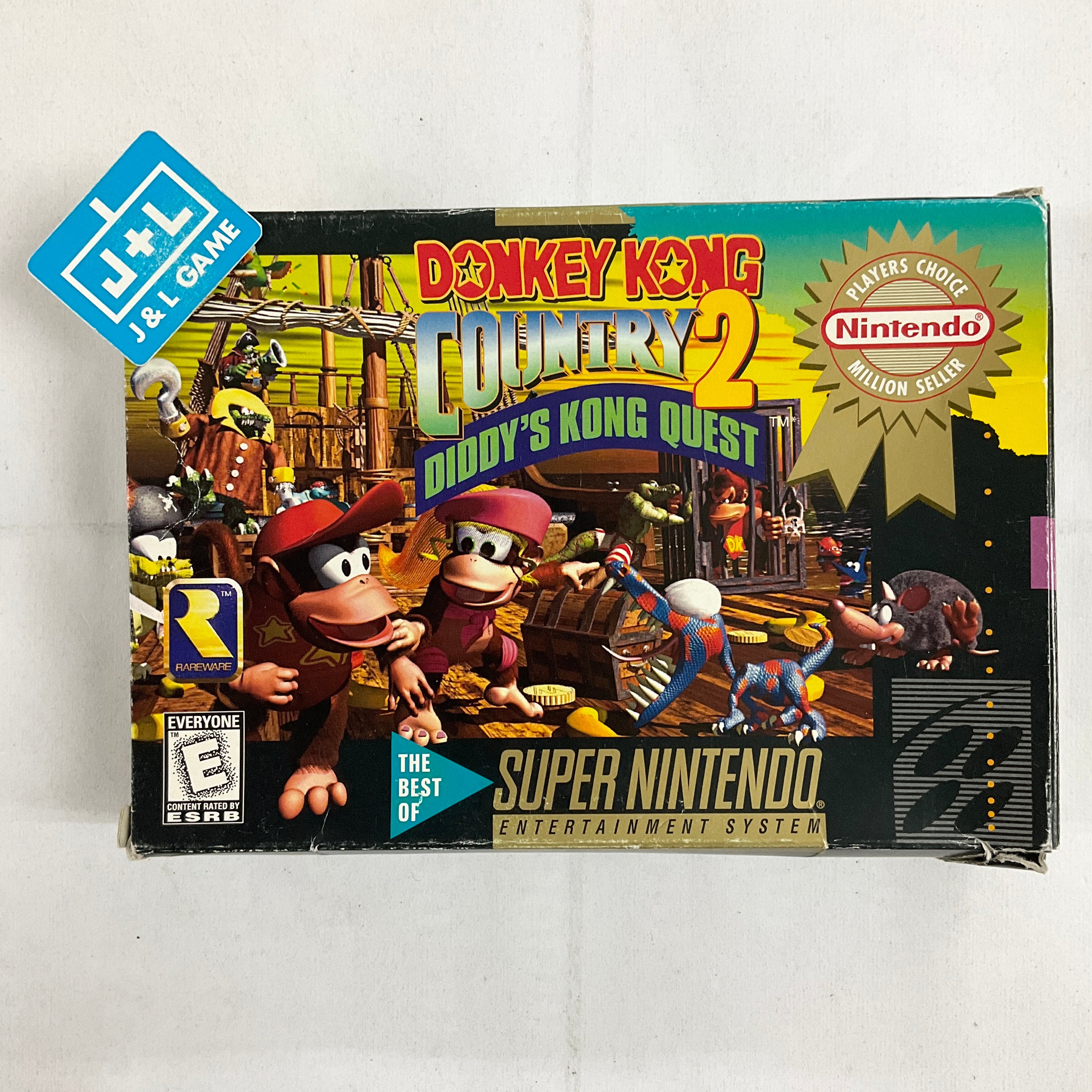Donkey Kong Country 2: Diddy's Kong Quest (Player's Choice) - (SNES) Super Nintendo [Pre-Owned] Video Games Nintendo   