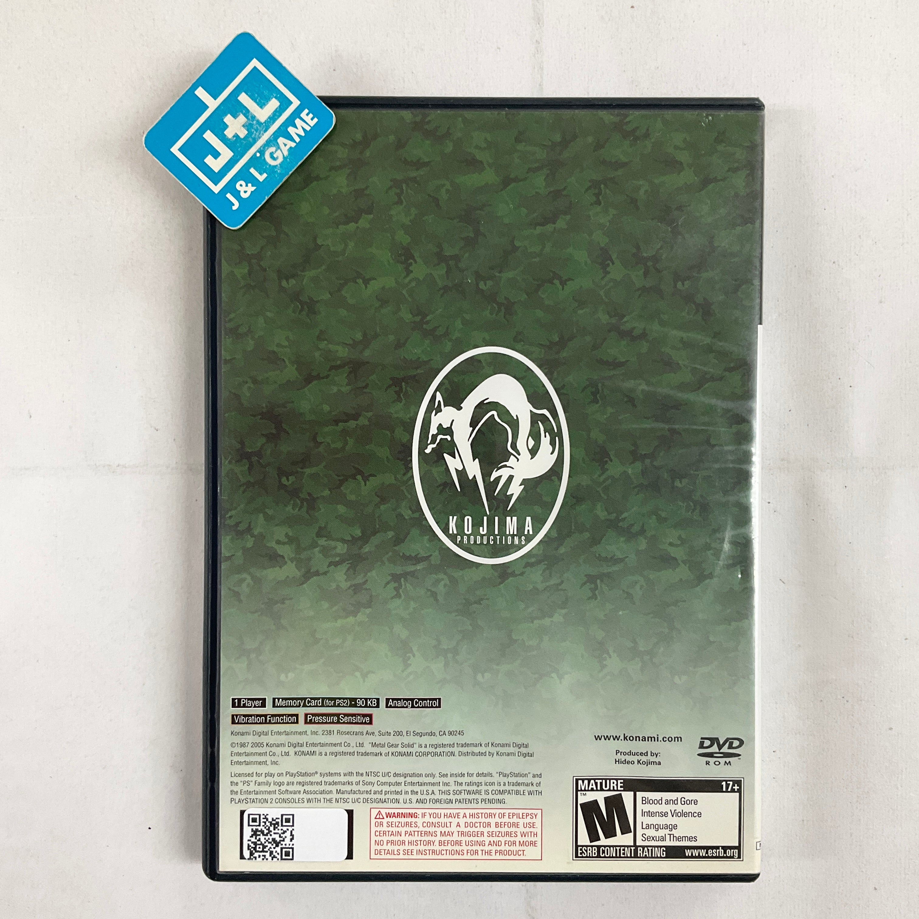 Metal Gear Solid 3: Subsistence (Essential Collection) - (PS2) PlayStation 2 [Pre-Owned] Video Games Konami   
