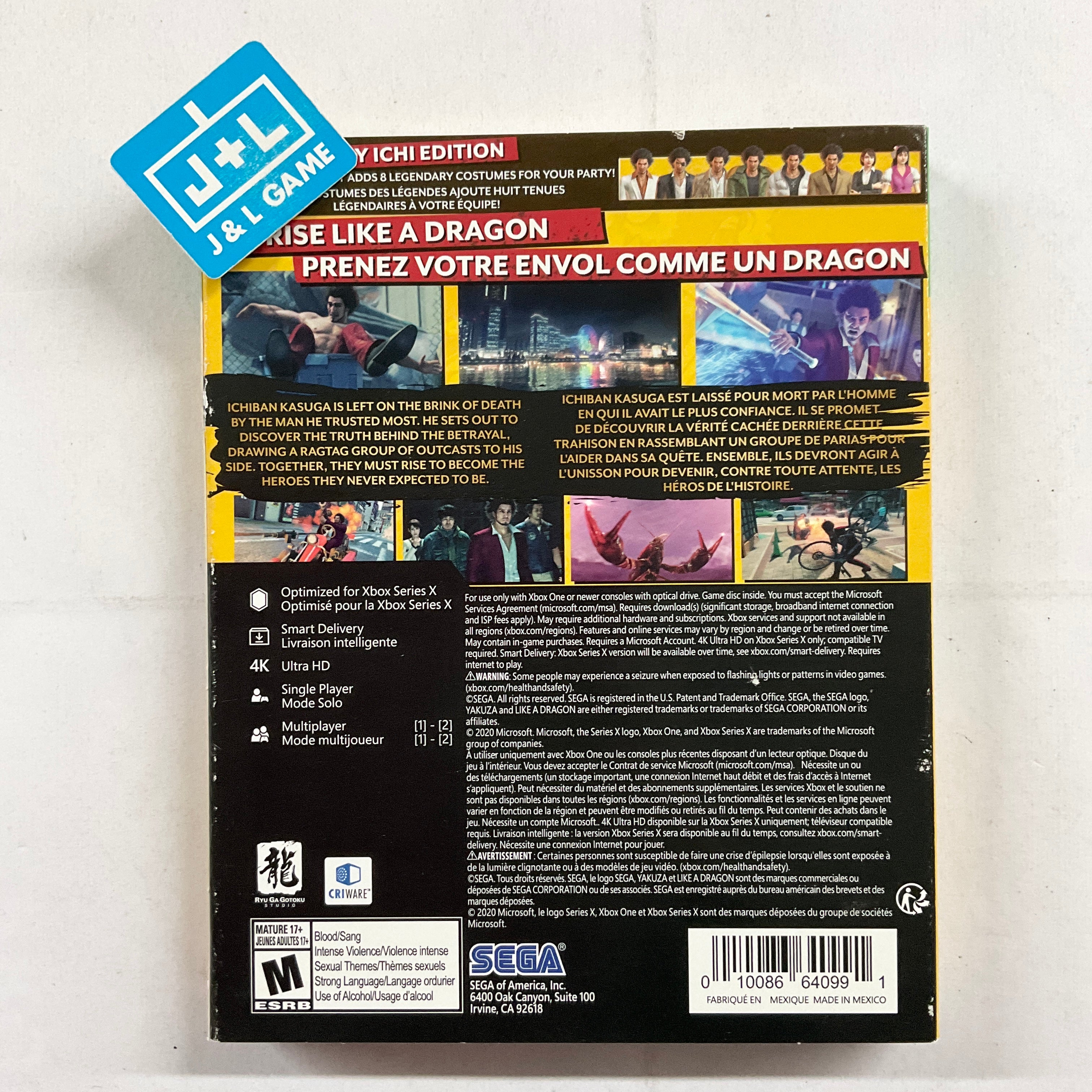 Yakuza: Like a Dragon - Day Ichi Edition - Xbox One Xbox Series X [UNBOXING] Video Games SEGA   