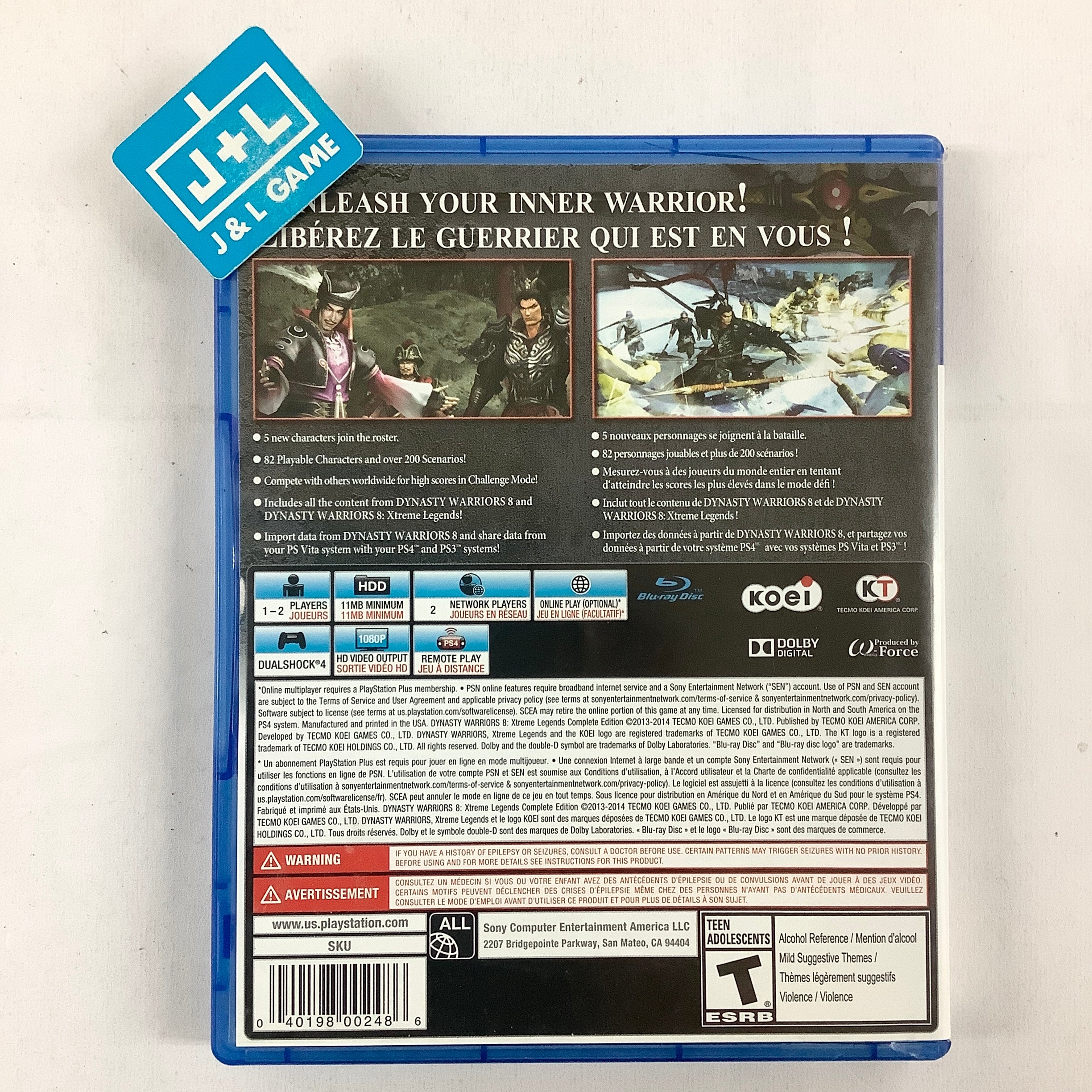 Dynasty Warriors 8: Xtreme Legends Complete Edition - (PS4