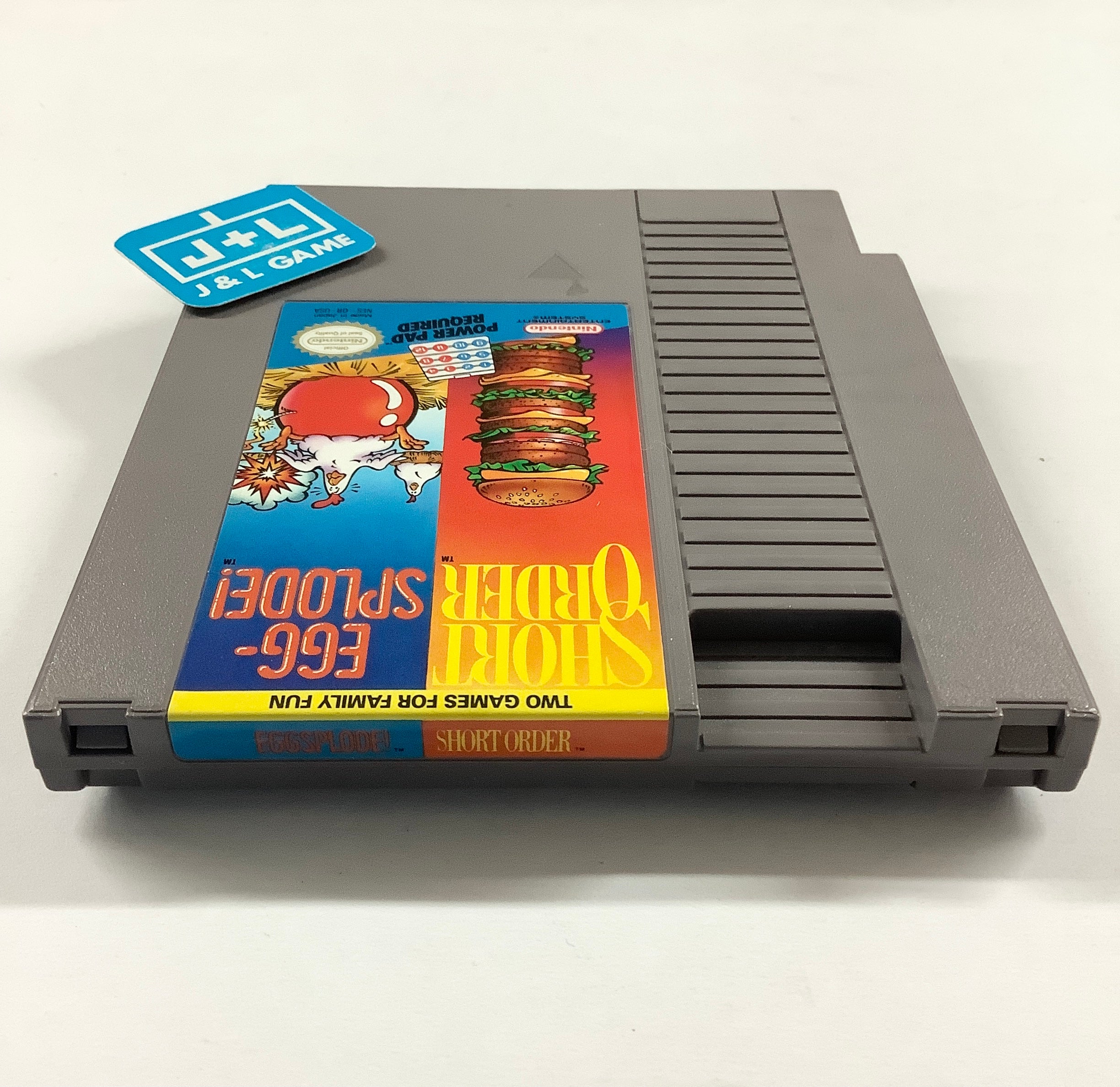 Short Order / Eggsplode! - (NES) Nintendo Entertainment System [Pre-Owned] Video Games Nintendo   