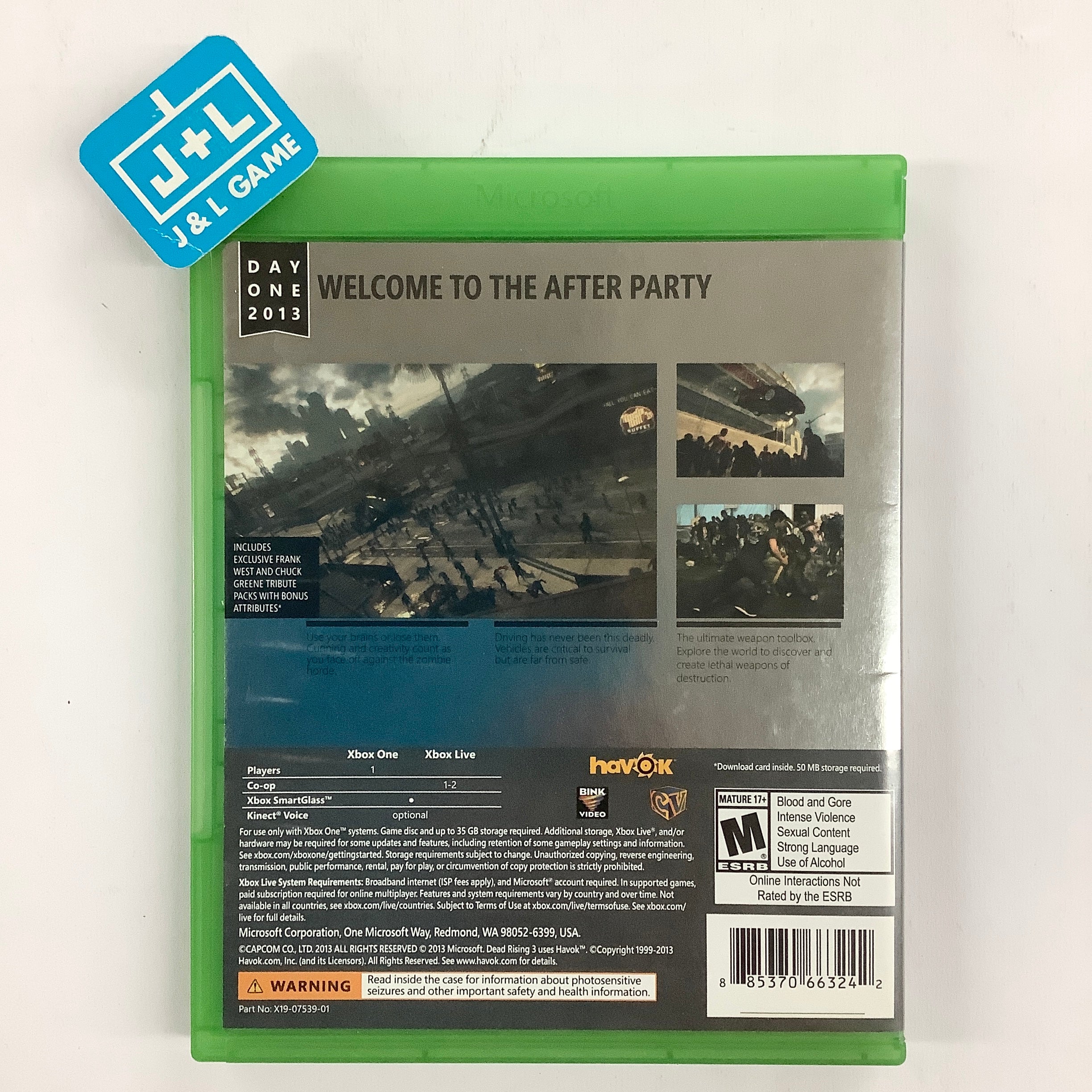 Microsoft - Microsoft Xbox One 500G 本体 中古デッドライジング3付き Dead Rising 3 [ DAY ONE Edition ] (XBOX ONE) USED | eBay