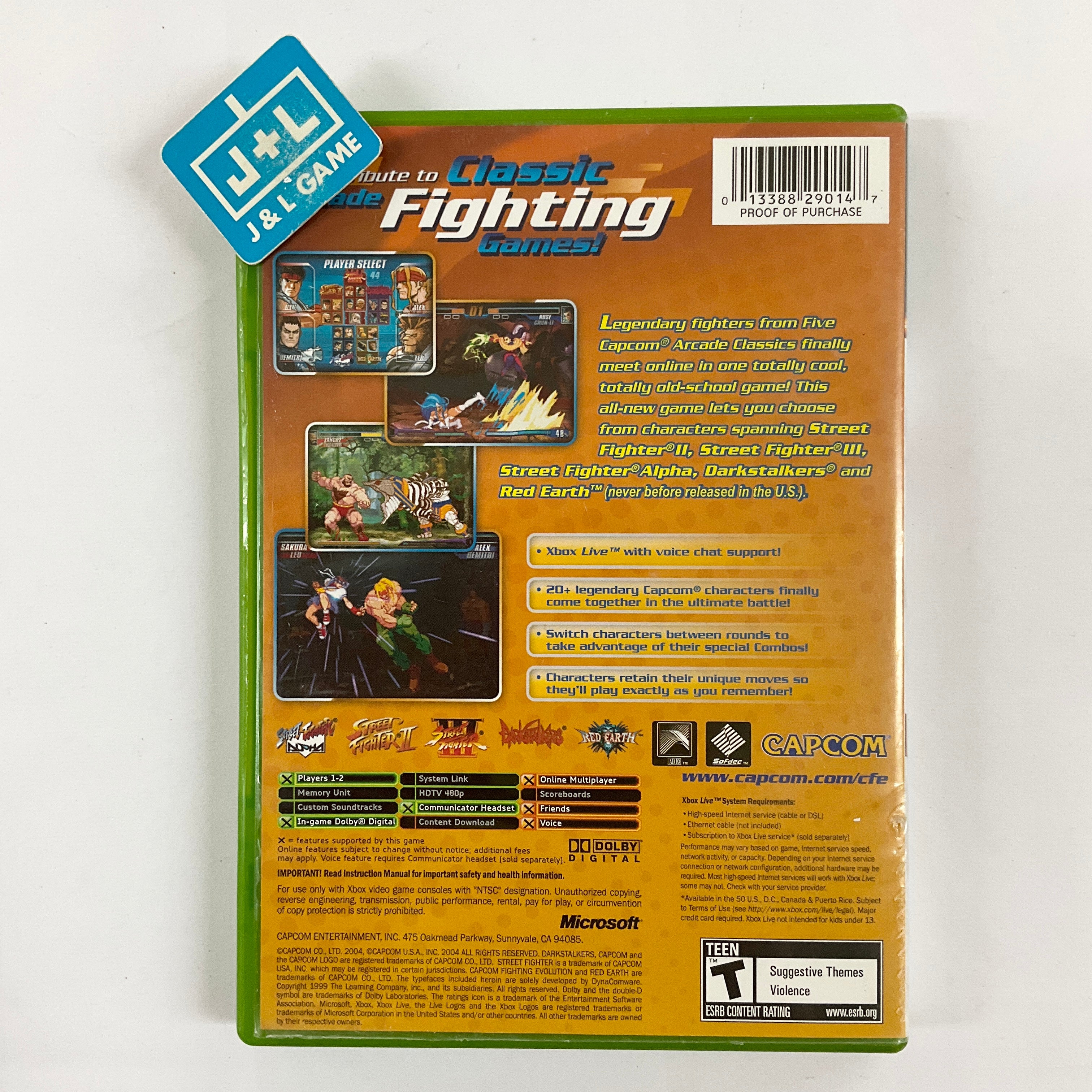 Capcom Fighting Evolution - (XB) Xbox [Pre-Owned] Video Games Capcom   