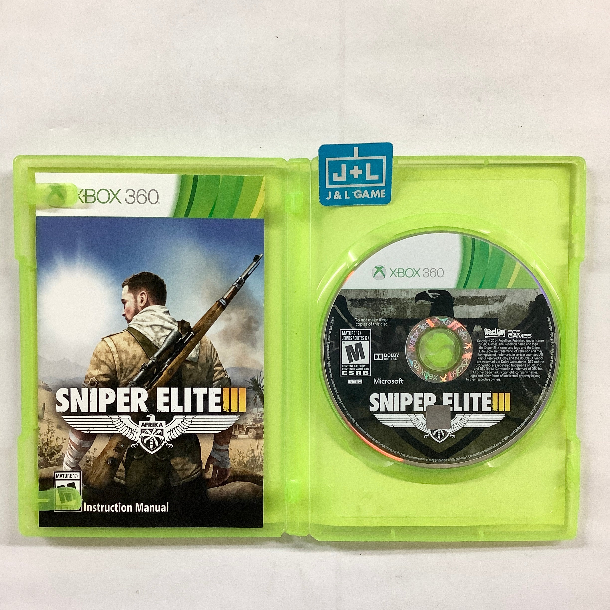 Sniper Elite III - Xbox 360 [Pre-Owned] Video Games 505 Games   