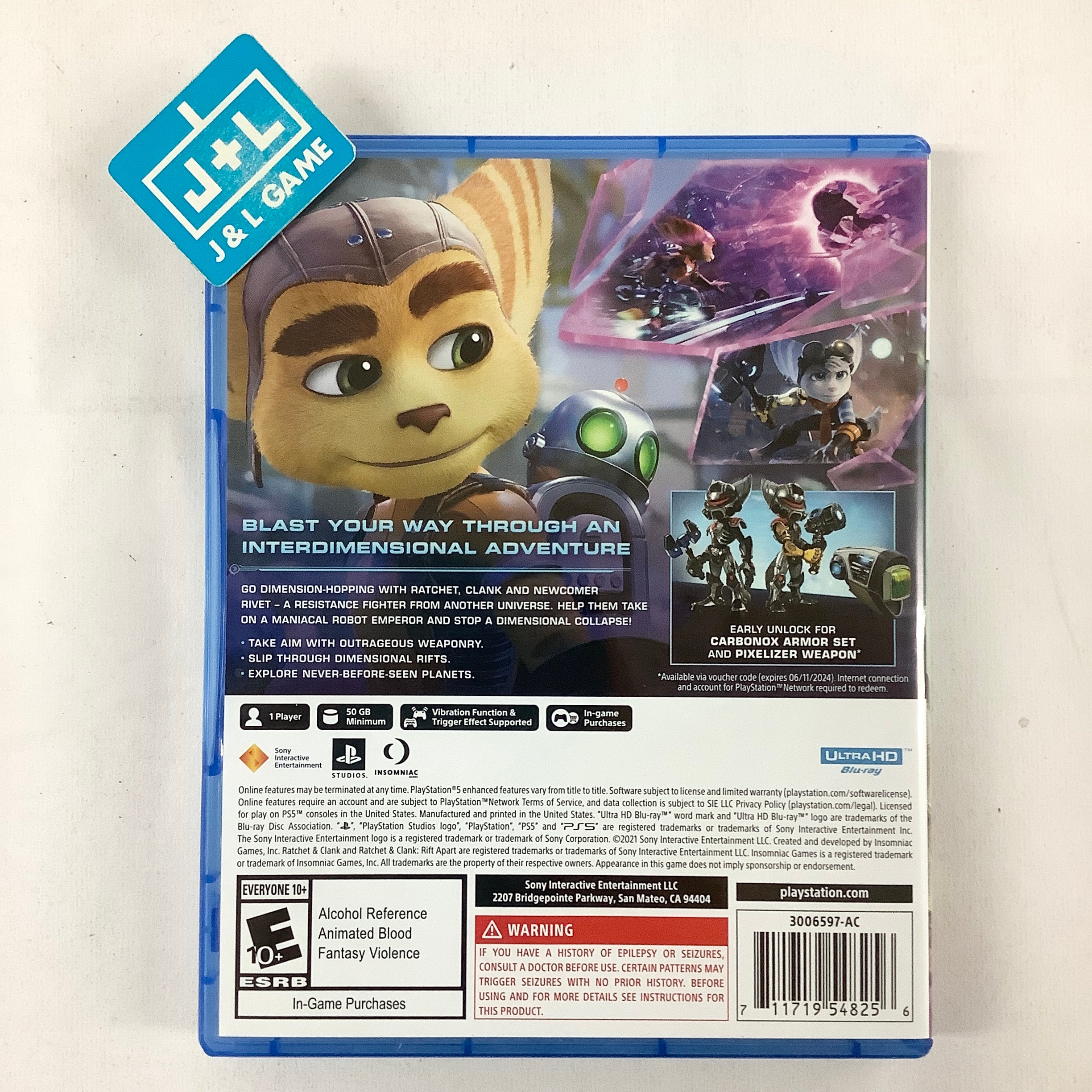 Ratchet & Clank: Rift Apart Launch Edition - (PS5) PlayStation 5 [Pre-Owned] Video Games PlayStation   