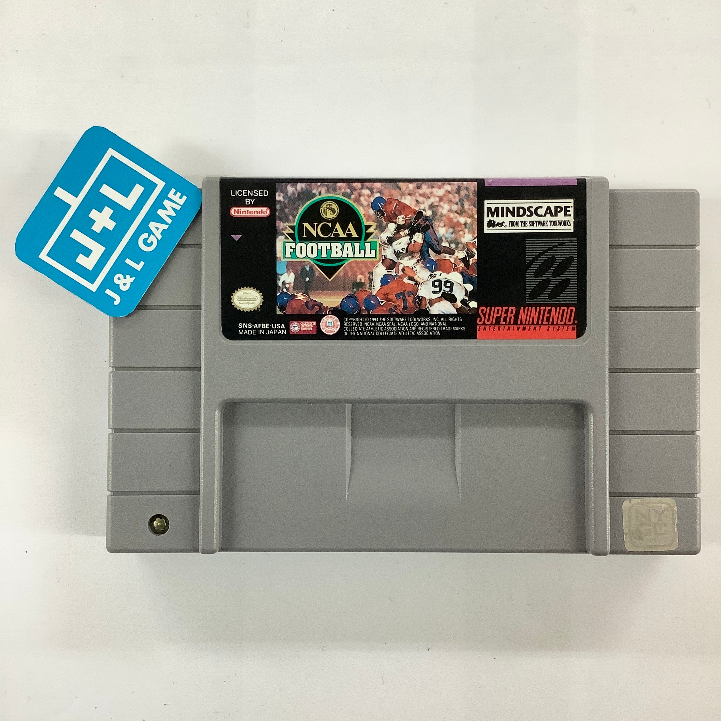 NCAA Football - (SNES) Super Nintendo [Pre-Owned] Video Games Mindscape   