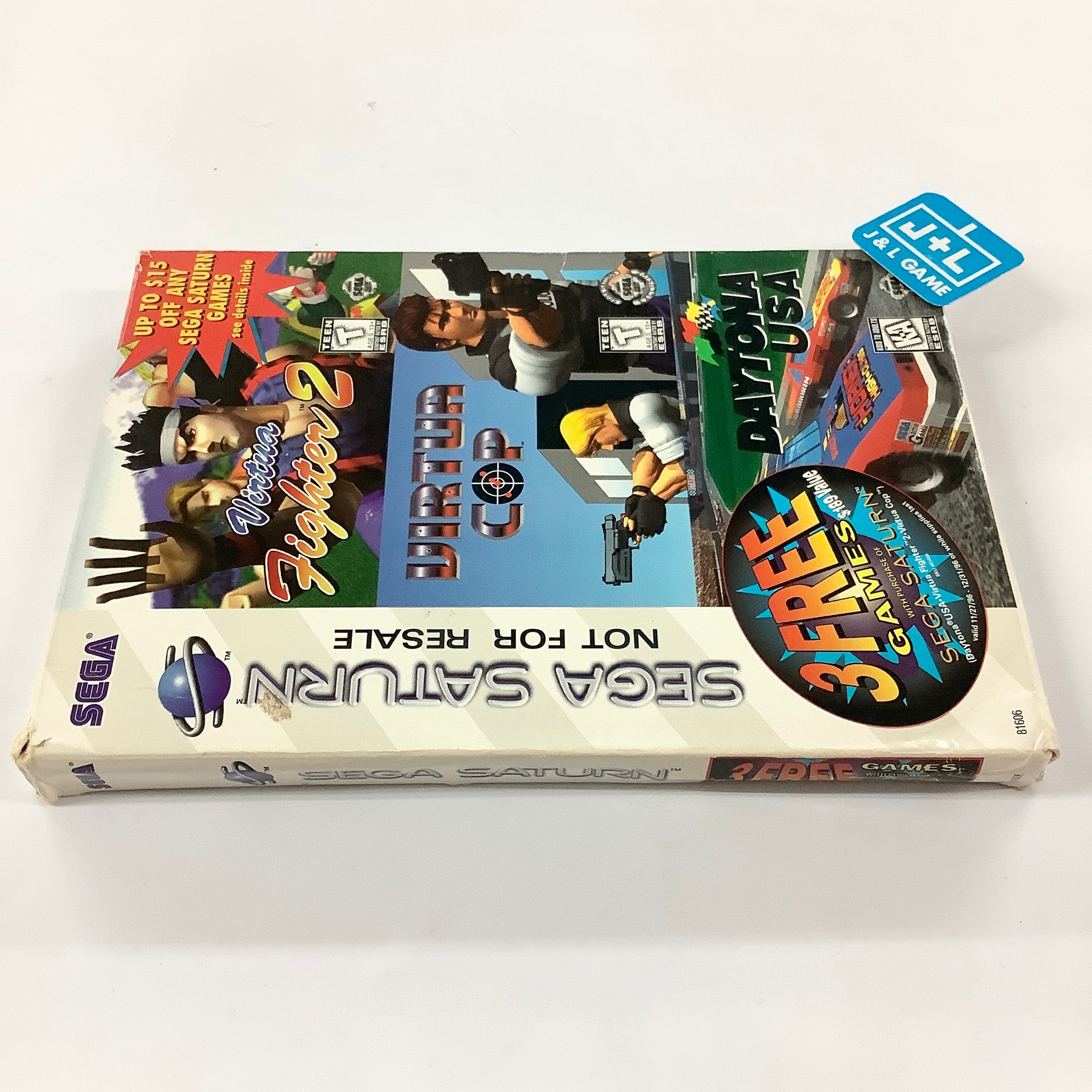 3 Free Games With Purchase of Sega Saturn - (SS) SEGA Saturn [Pre-Owned] Video Games Sega   