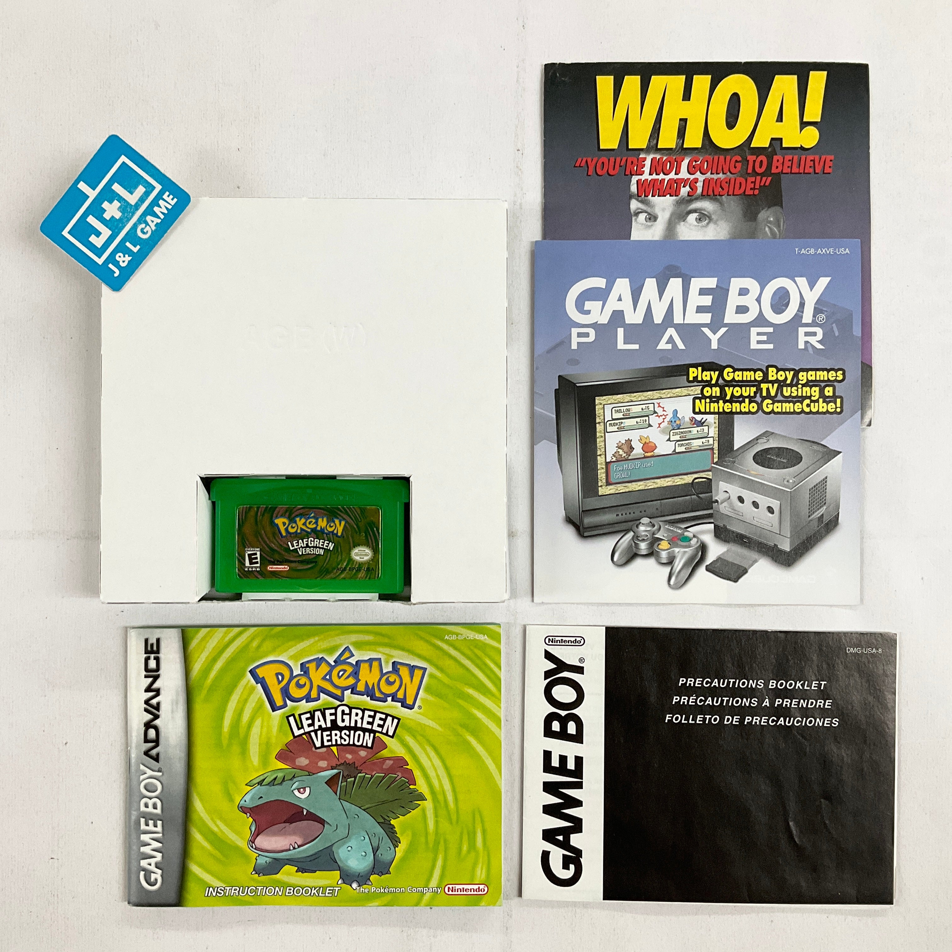Pokemon LeafGreen Version (Player's Choice) - (GBA) Game Boy Advance [Pre-Owned] Video Games Nintendo   