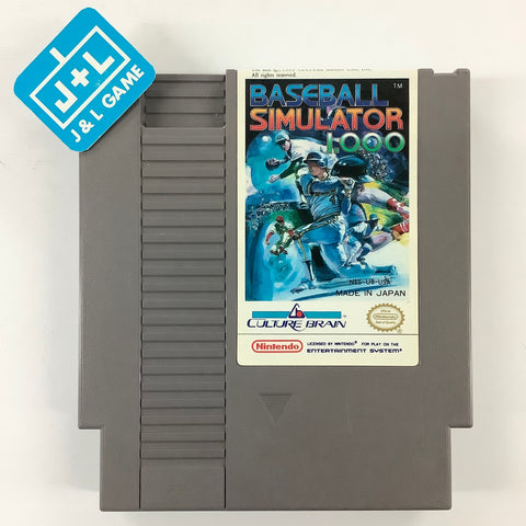 Baseball Simulator 1.000 - (NES) Nintendo Entertainment System [Pre-Owned] Video Games Culture Brain   