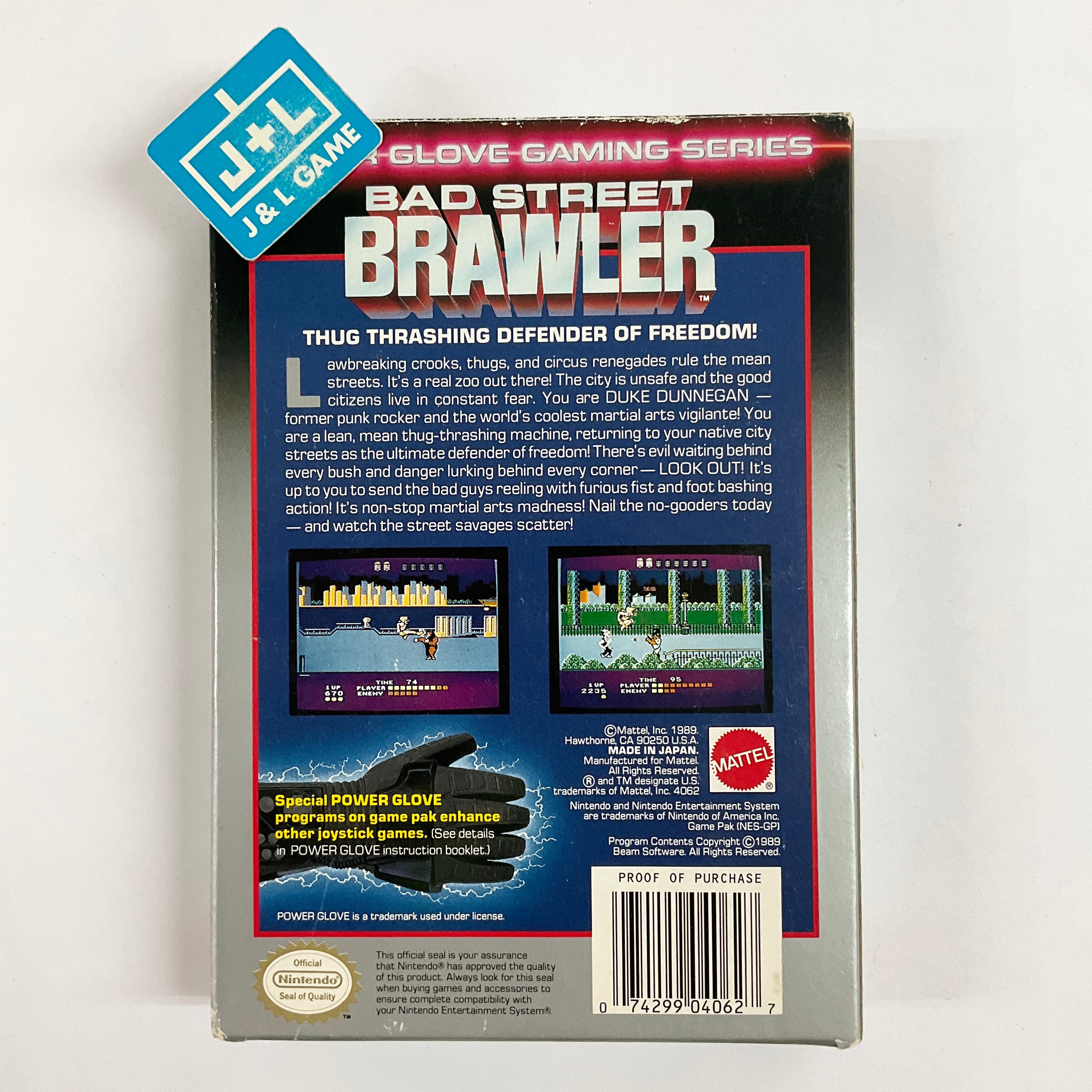 Bad Street Brawler - (NES) Nintendo Entertainment System [Pre-Owned] Video Games Mattel   