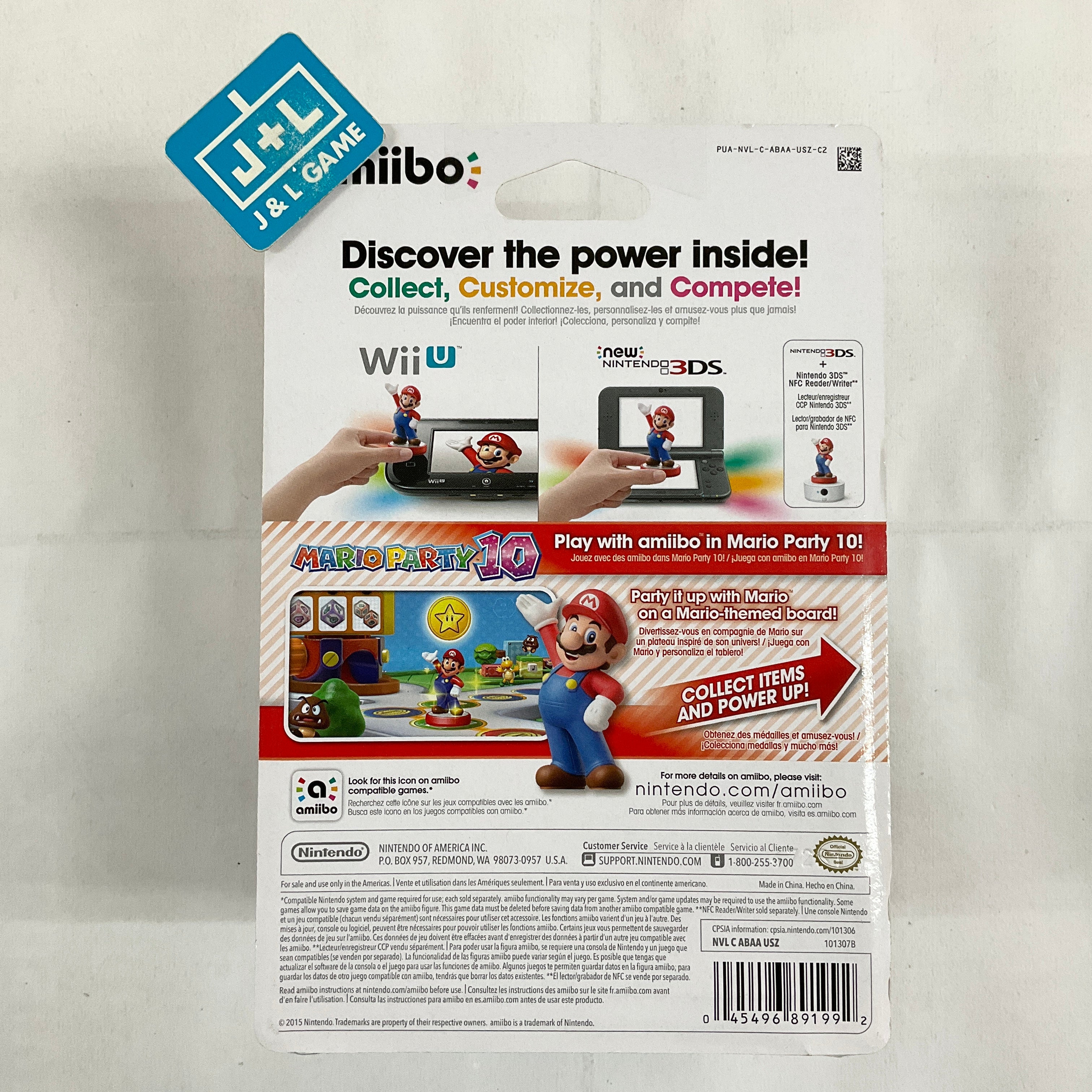 Mario (Super Mario series) - Nintendo WiiU Amiibo Amiibo Nintendo   