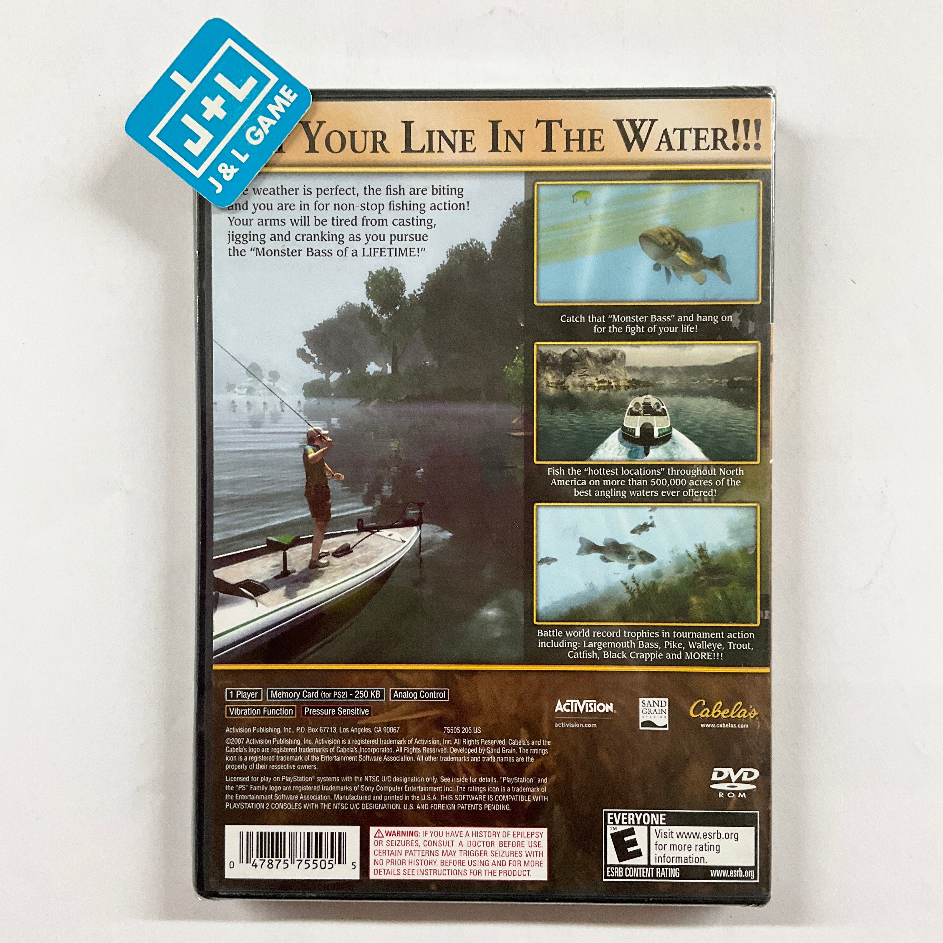 Cabela's Monster Bass - (PS2) PlayStation 2 Video Games Activision   