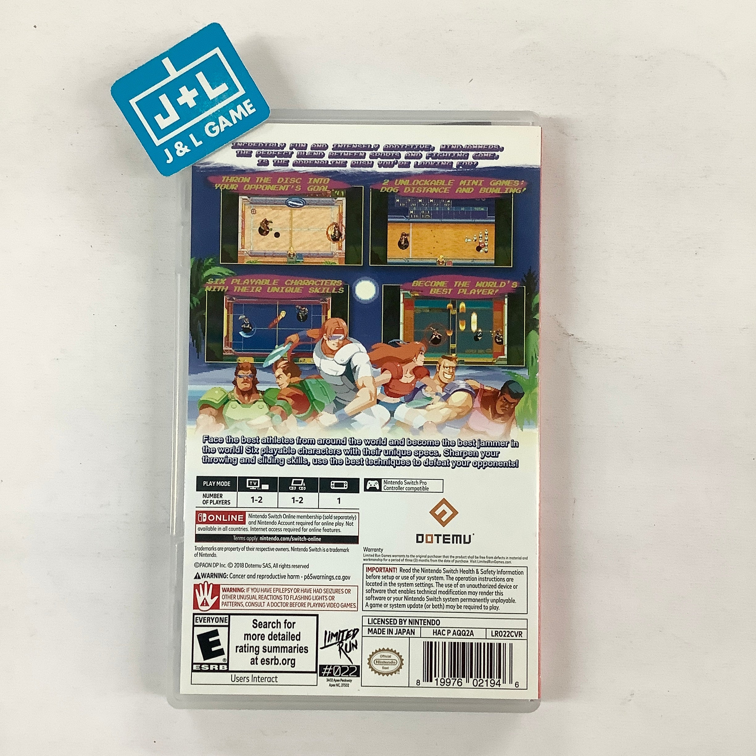 Windjammers (Limited Run #022) - (NSW) Nintendo Switch [Pre-Owned] Video Games Limited Run Games   