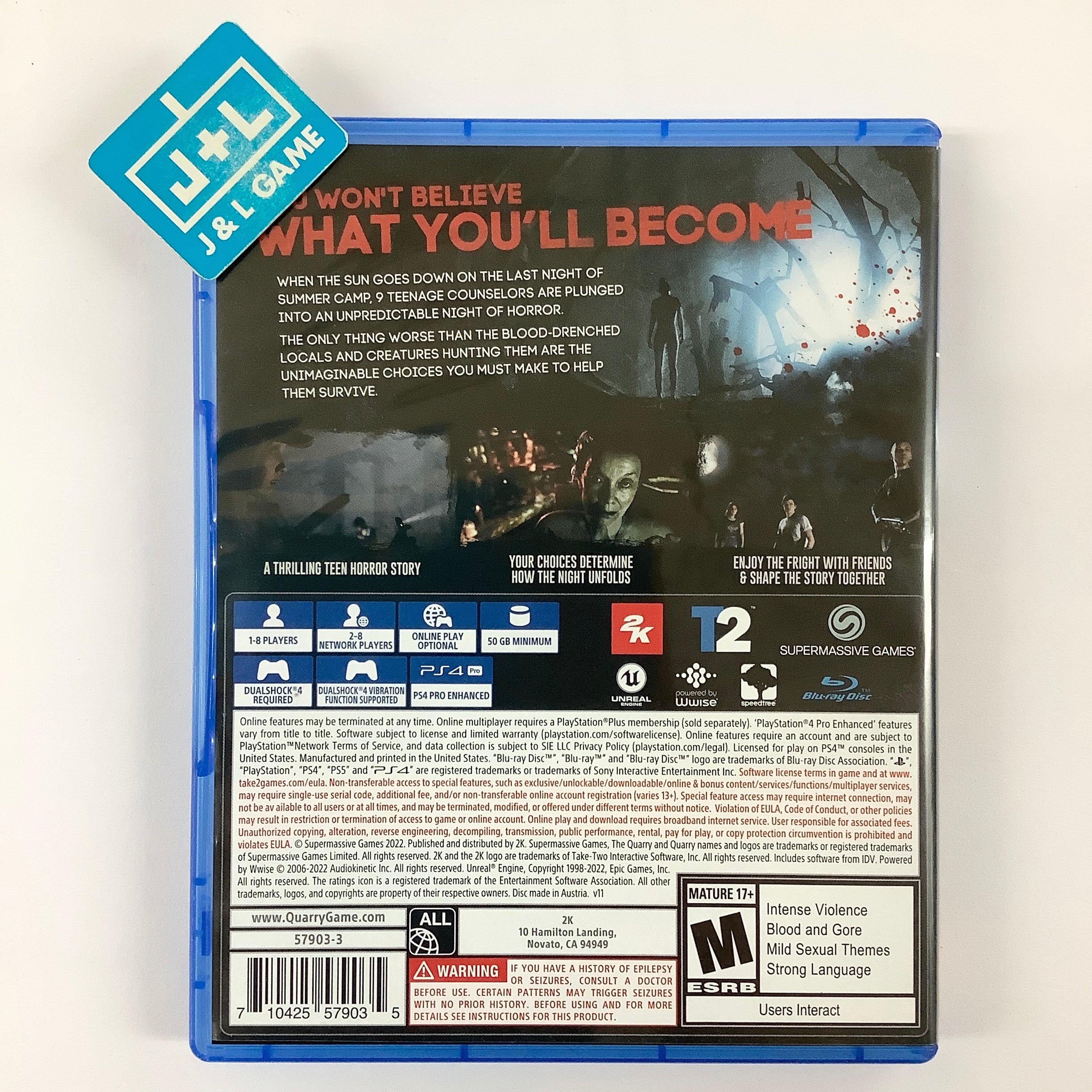 The Quarry - (PS4) PlayStation 4 [Pre-Owned] Video Games 2K Games
