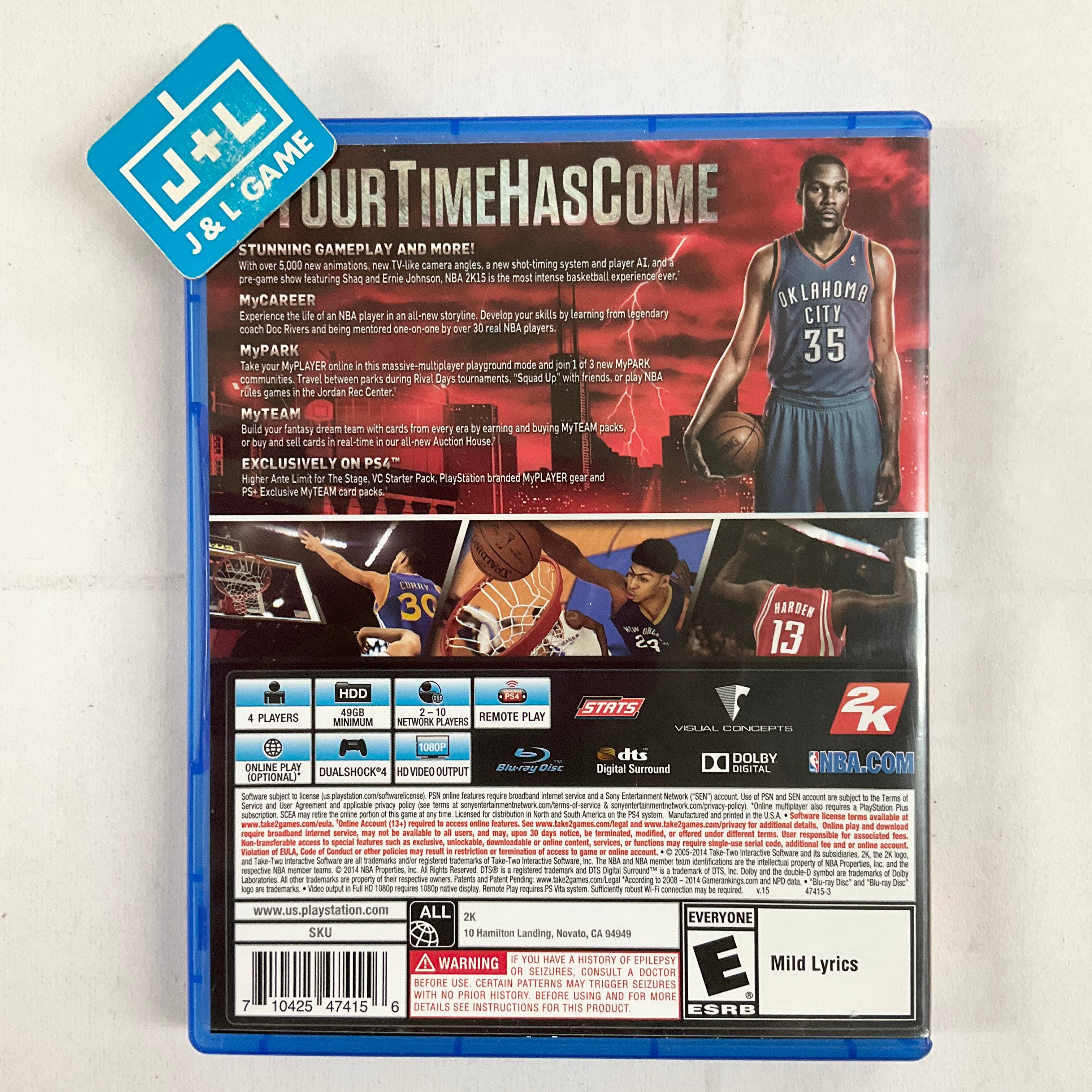 NBA 2K15 - (PS4) PlayStation 4 [Pre-Owned] Video Games 2K Games